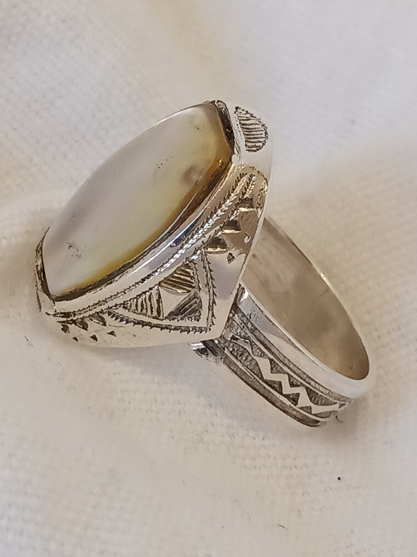 Bague touareg en argent massif