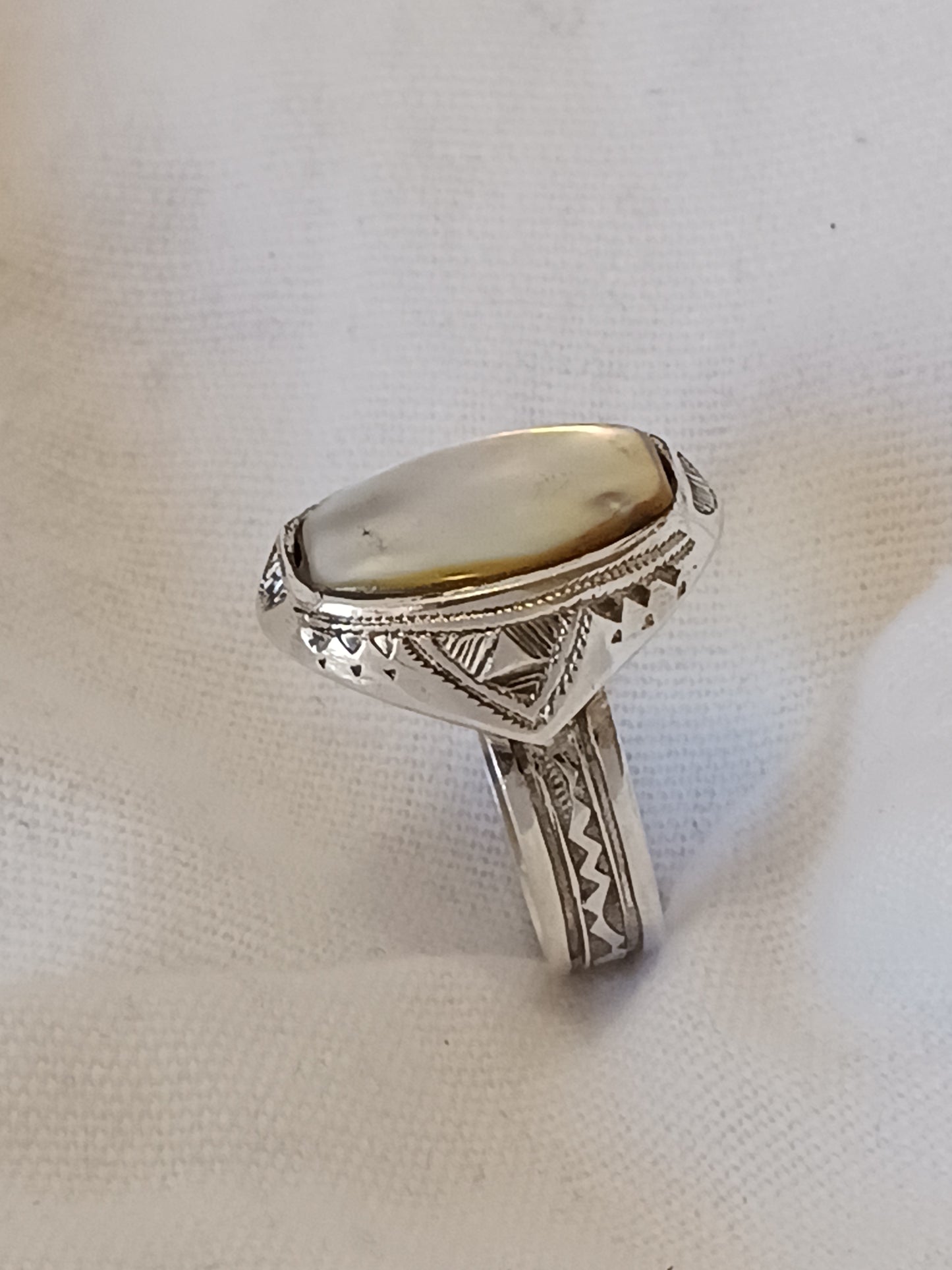 Bague touareg en argent massif