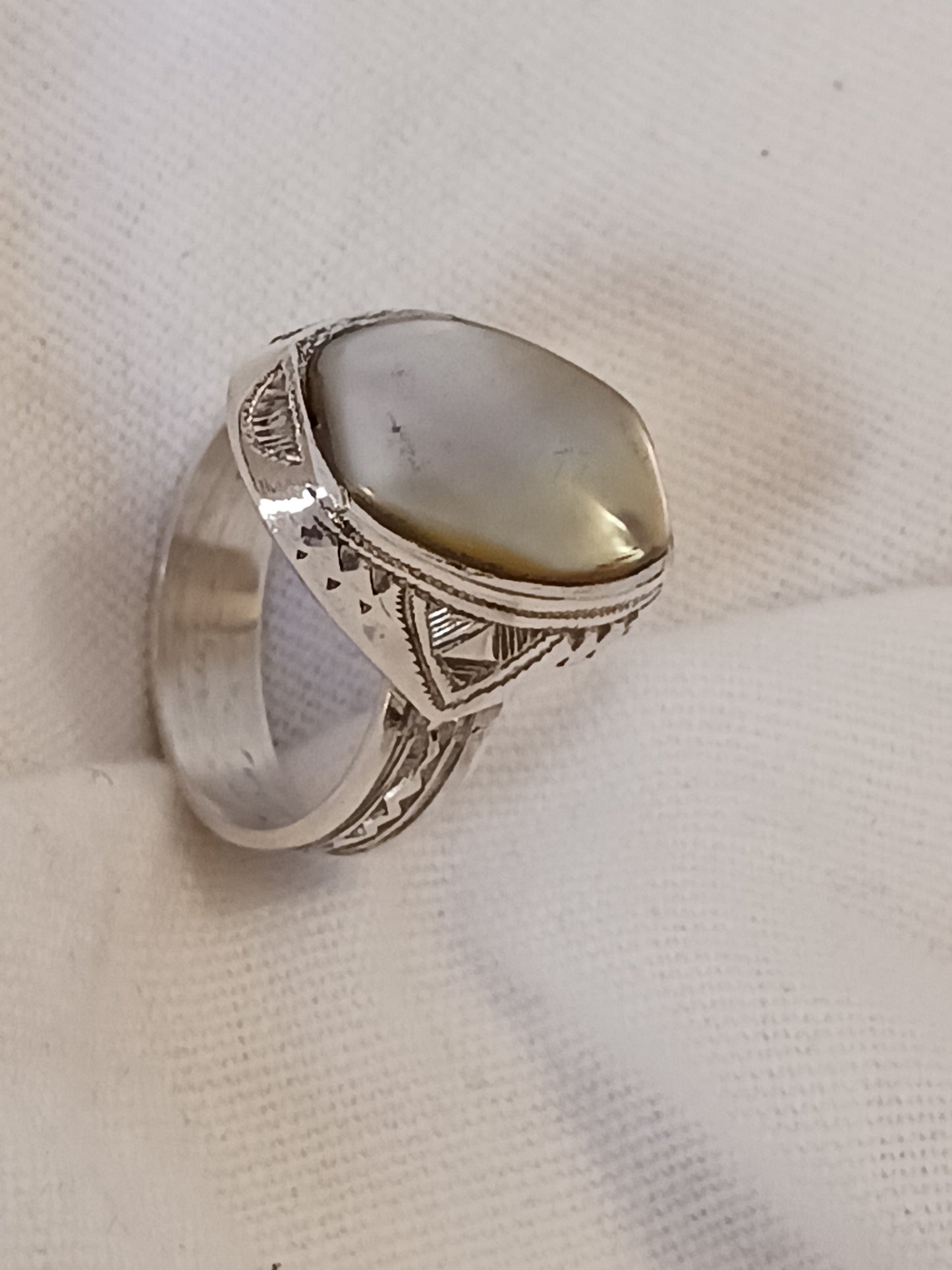 Bague touareg en argent massif