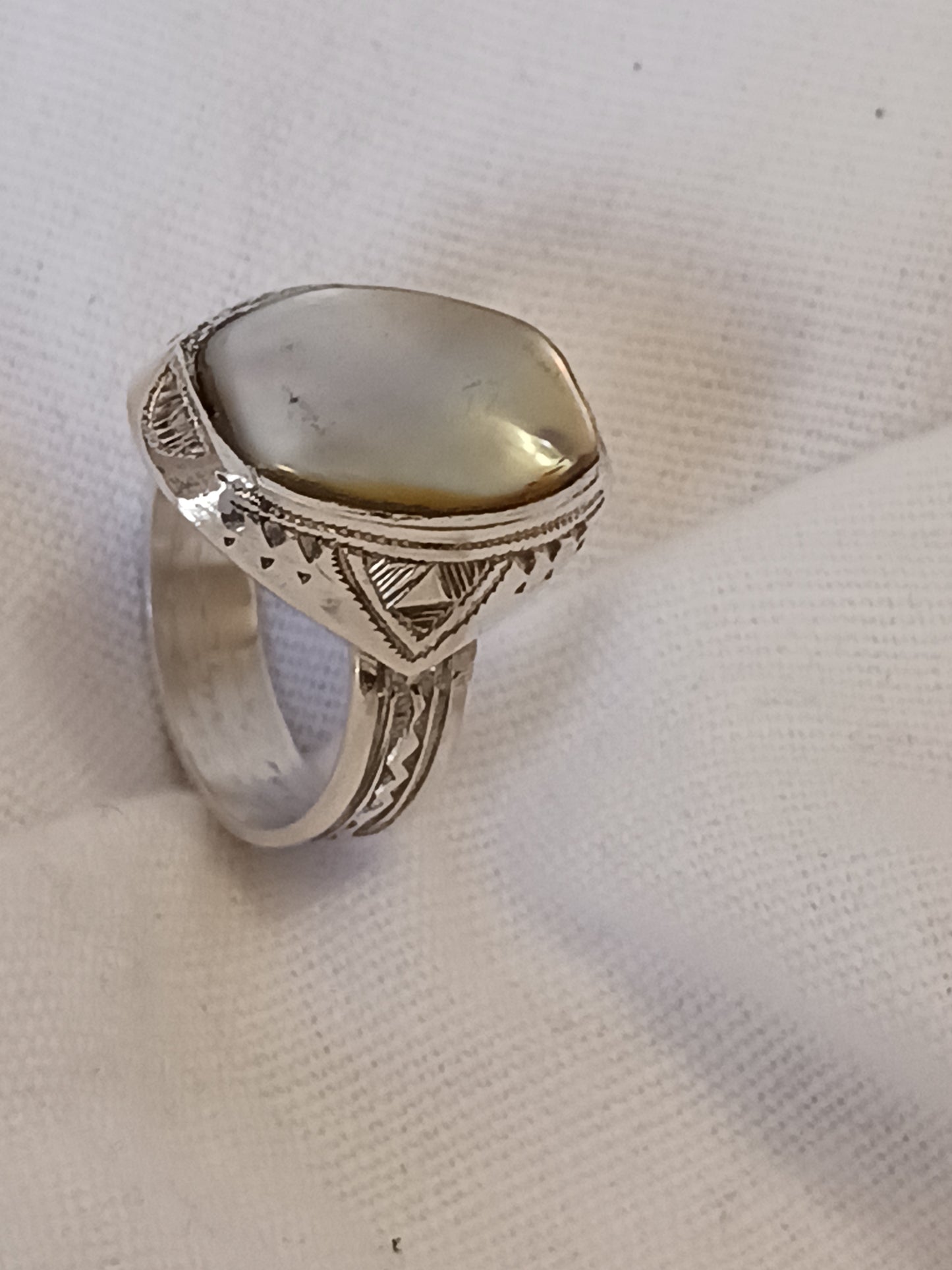 Bague touareg en argent massif