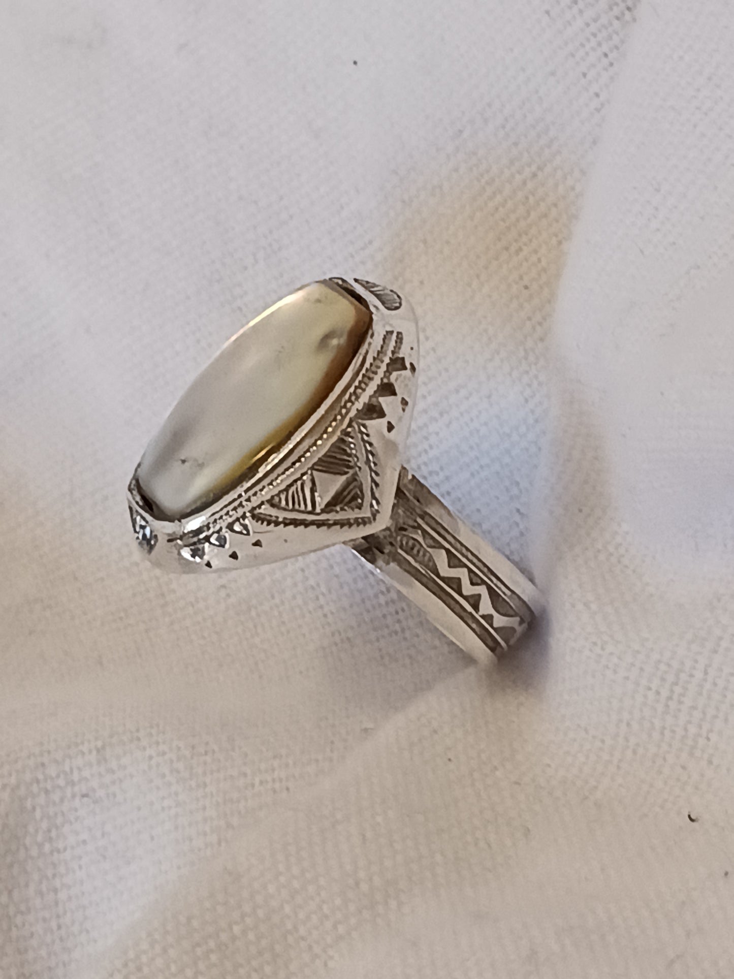 Bague touareg en argent massif