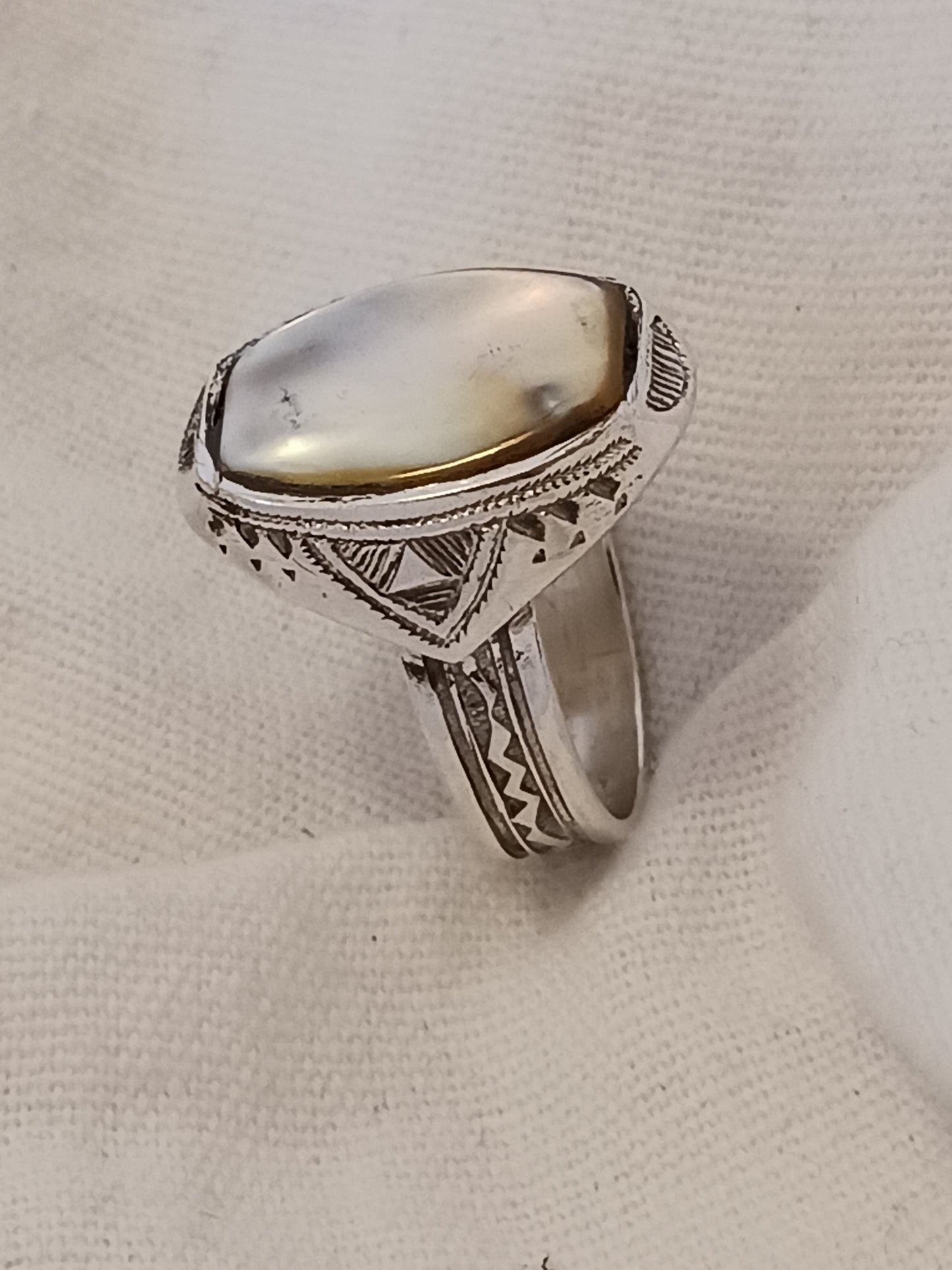 Bague touareg en argent massif