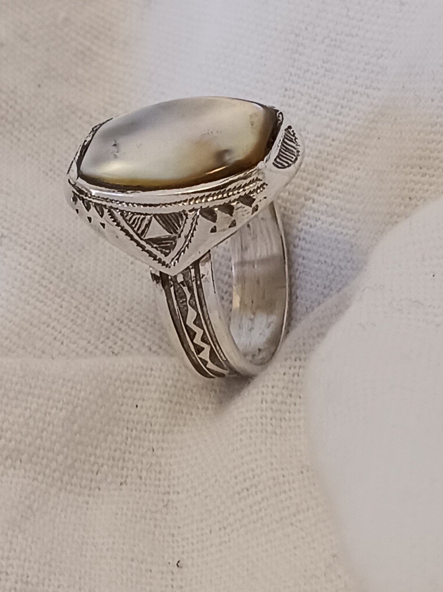 Bague touareg en argent massif