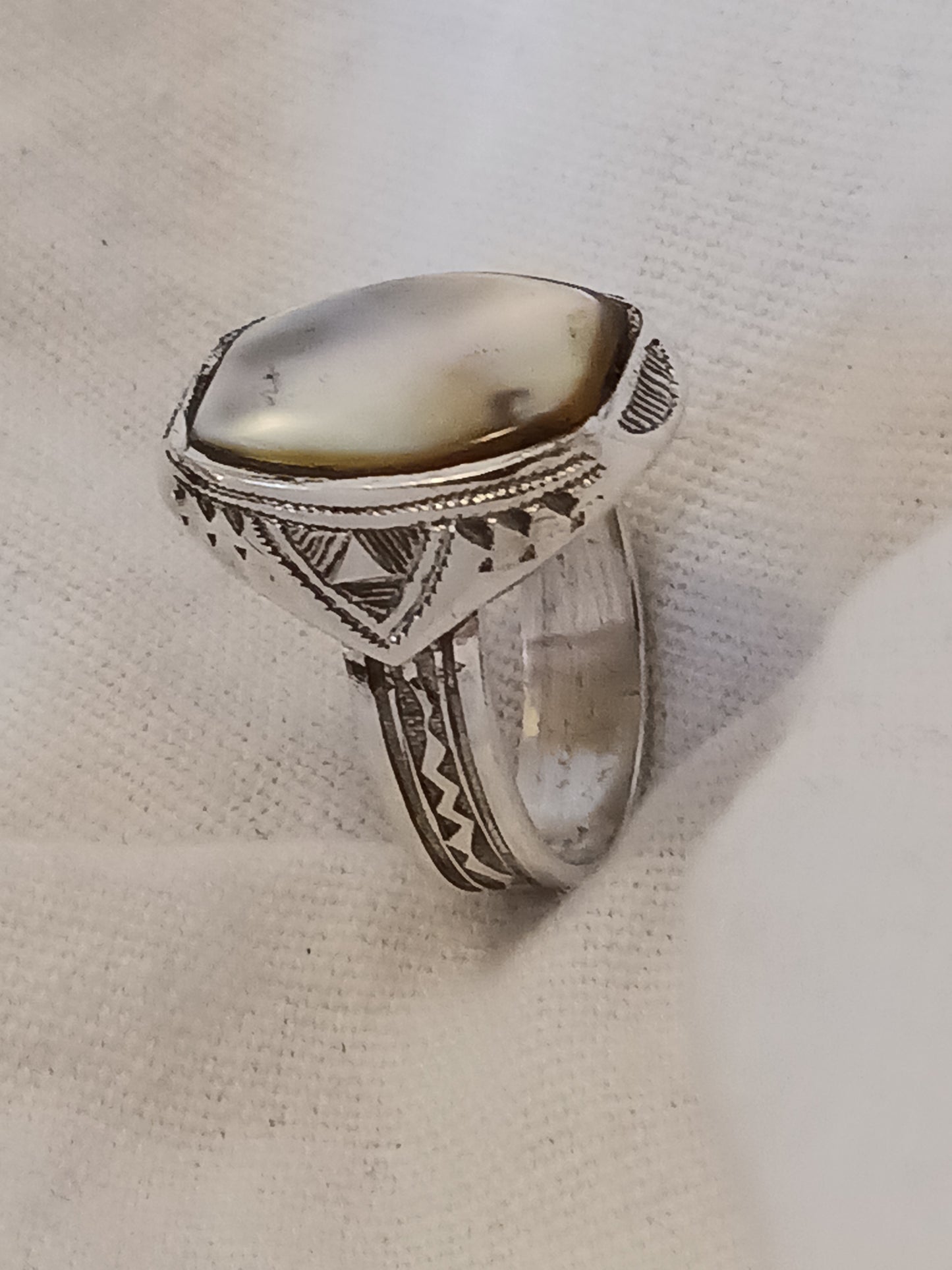 Bague touareg en argent massif