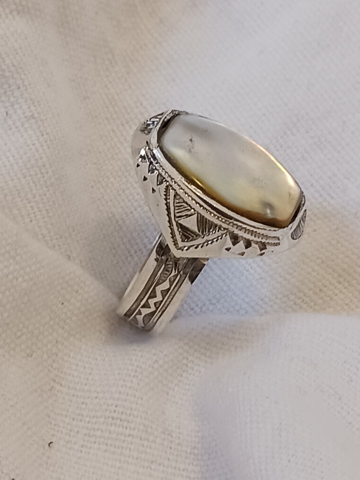 Bague touareg en argent massif