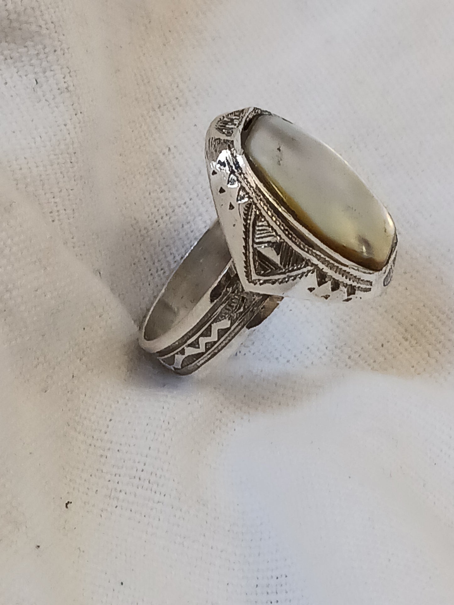 Bague touareg en argent massif
