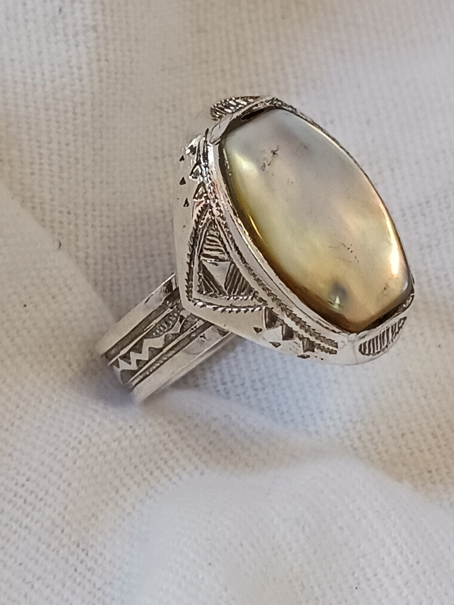 Bague touareg en argent massif