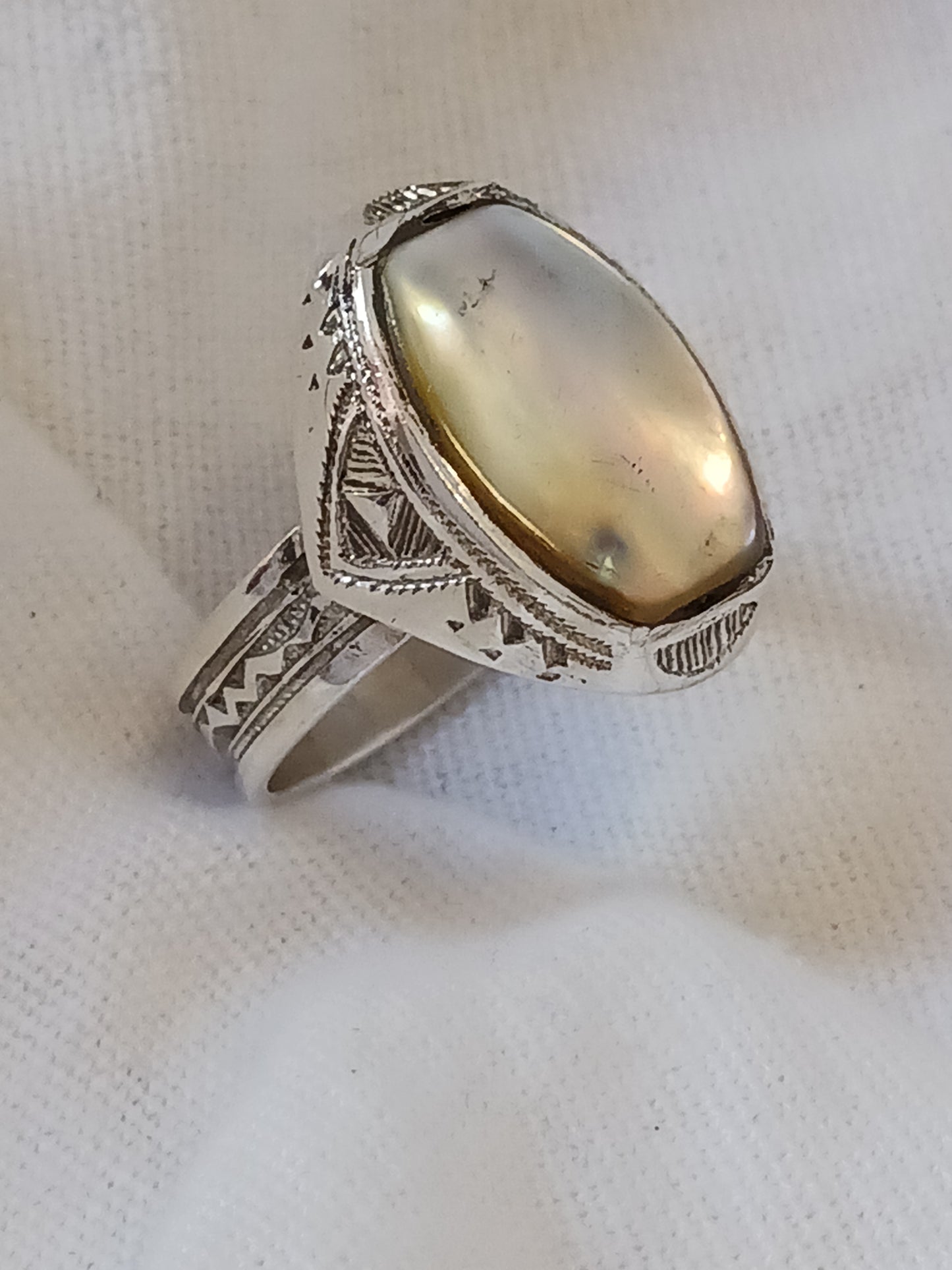 Bague touareg en argent massif