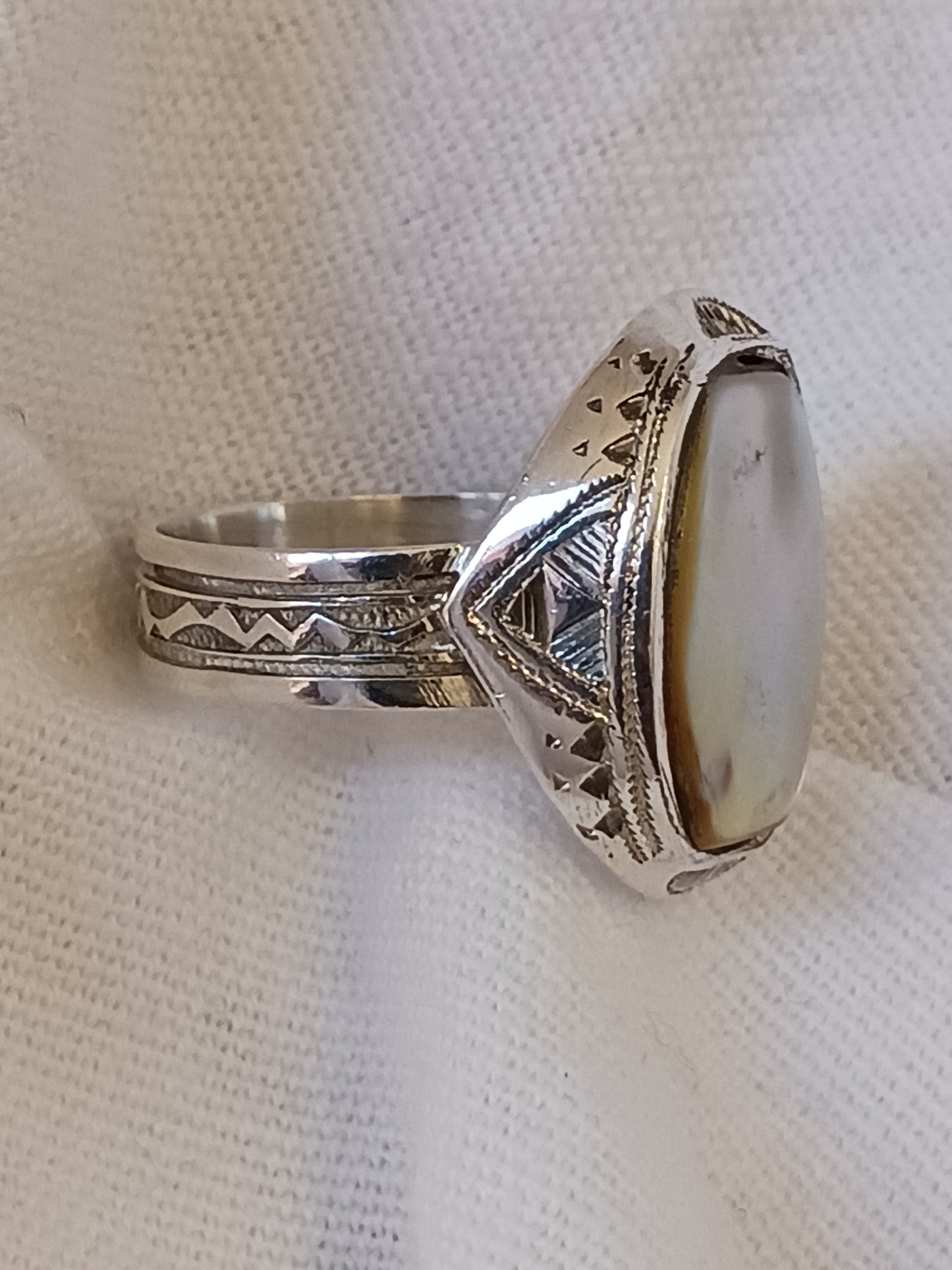 Bague touareg en argent massif