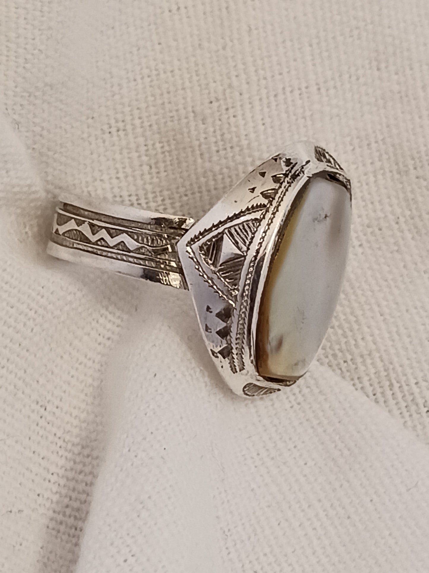 Bague touareg en argent massif