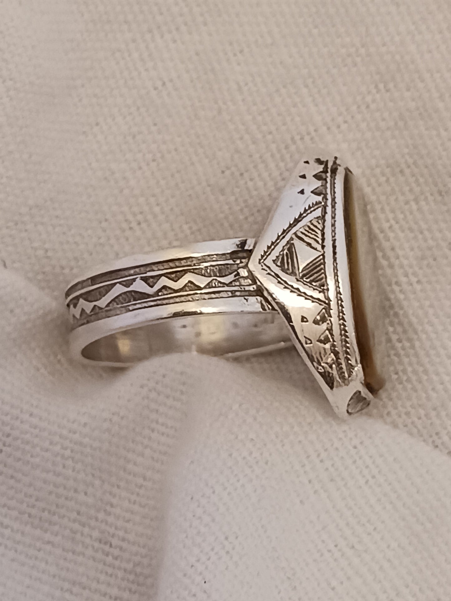 Bague touareg en argent massif