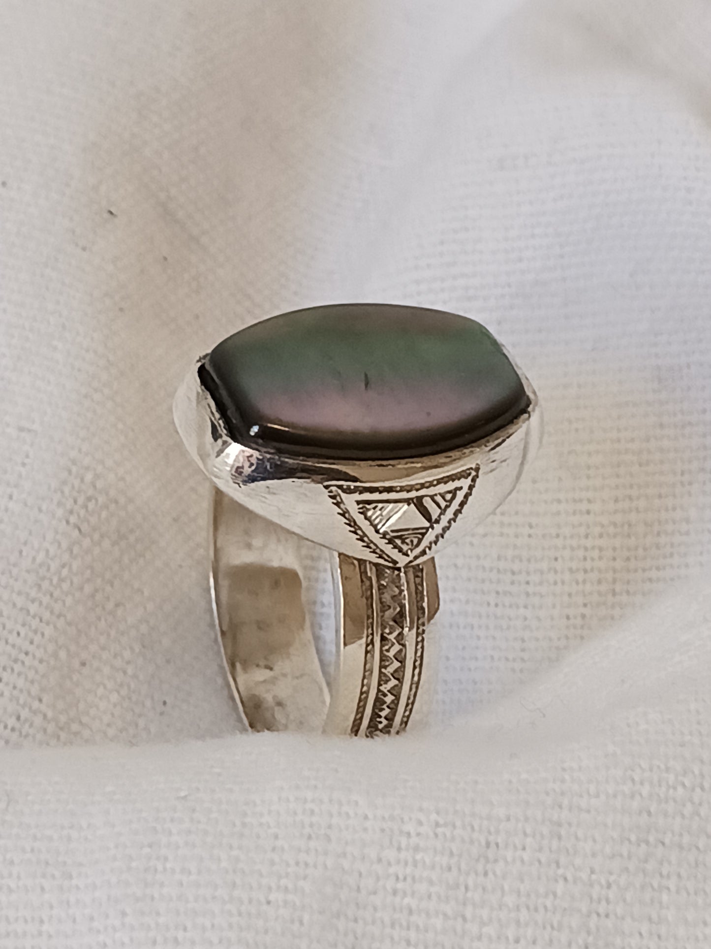 Bague touareg en argent massif