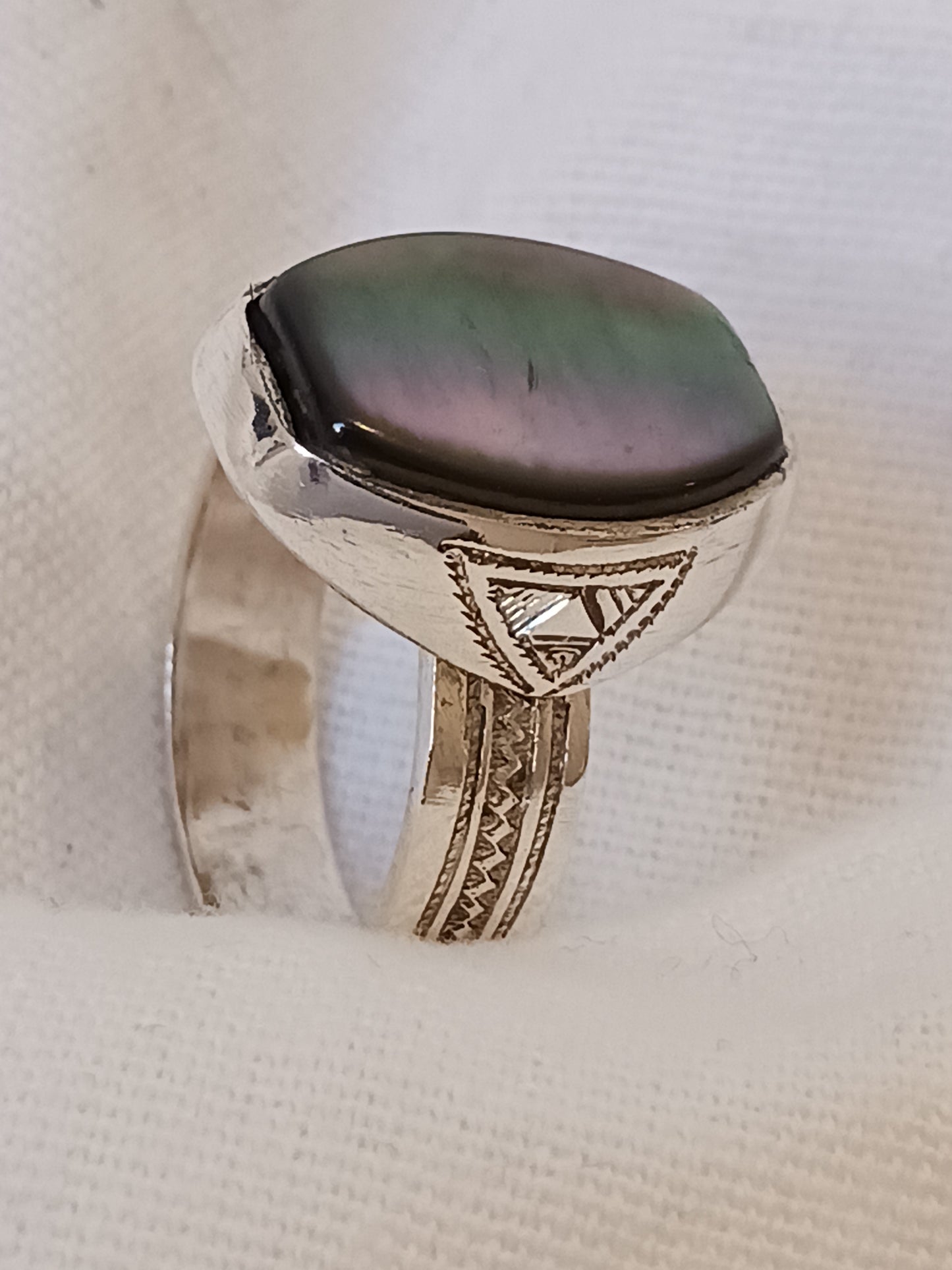 Bague touareg en argent massif