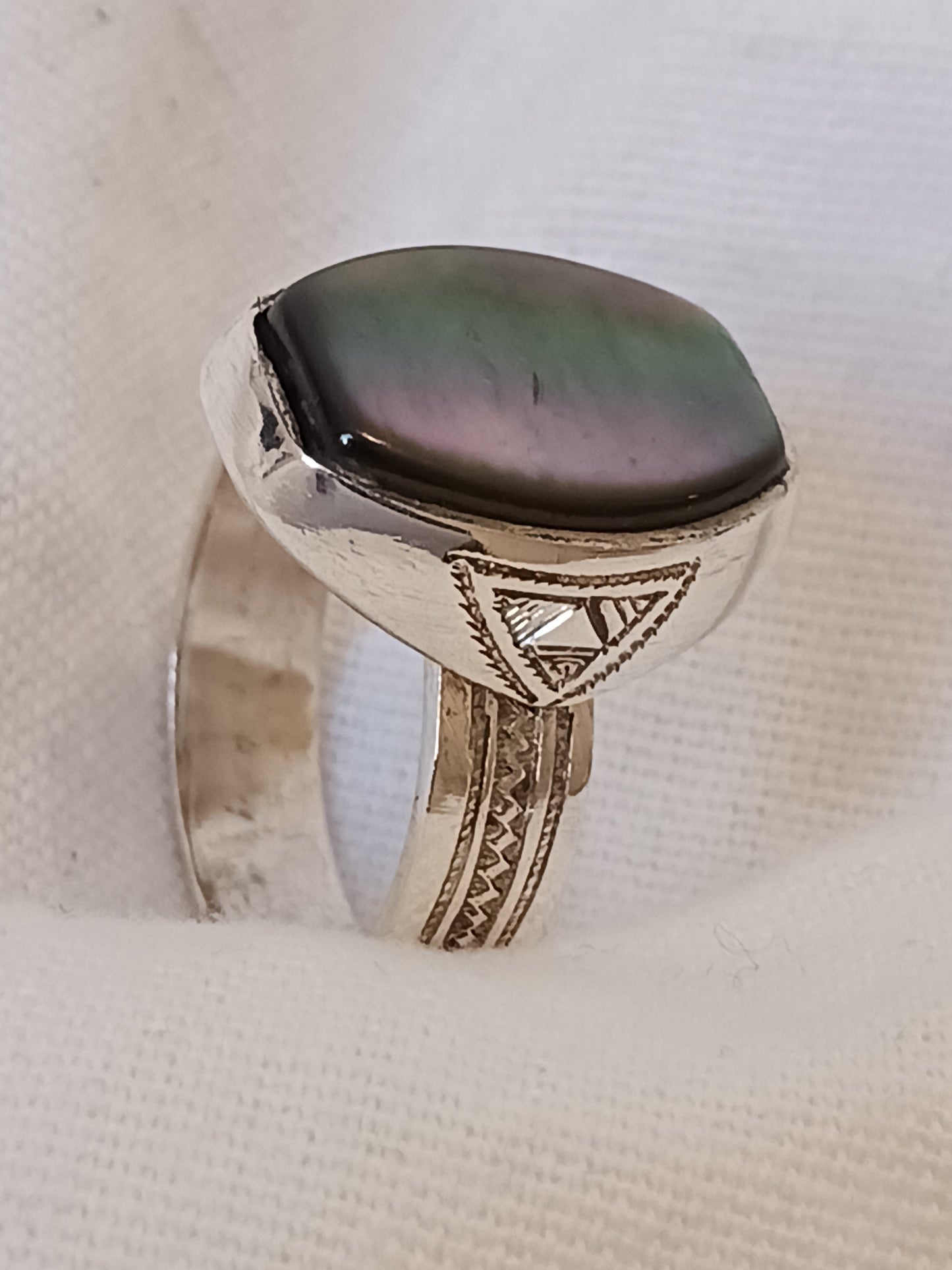 Bague touareg en argent massif