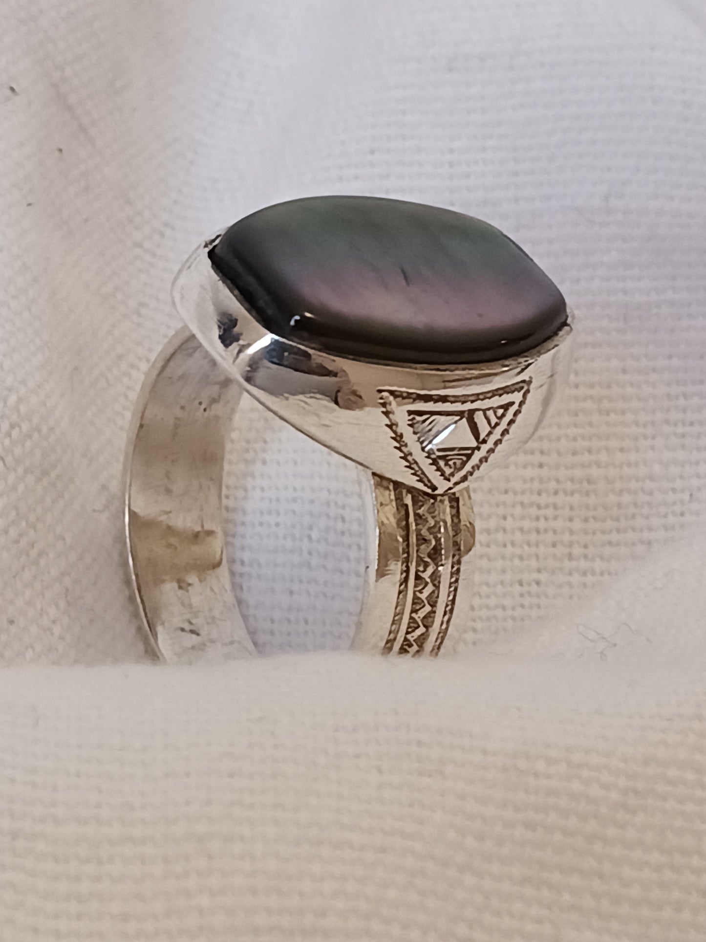Bague touareg en argent massif