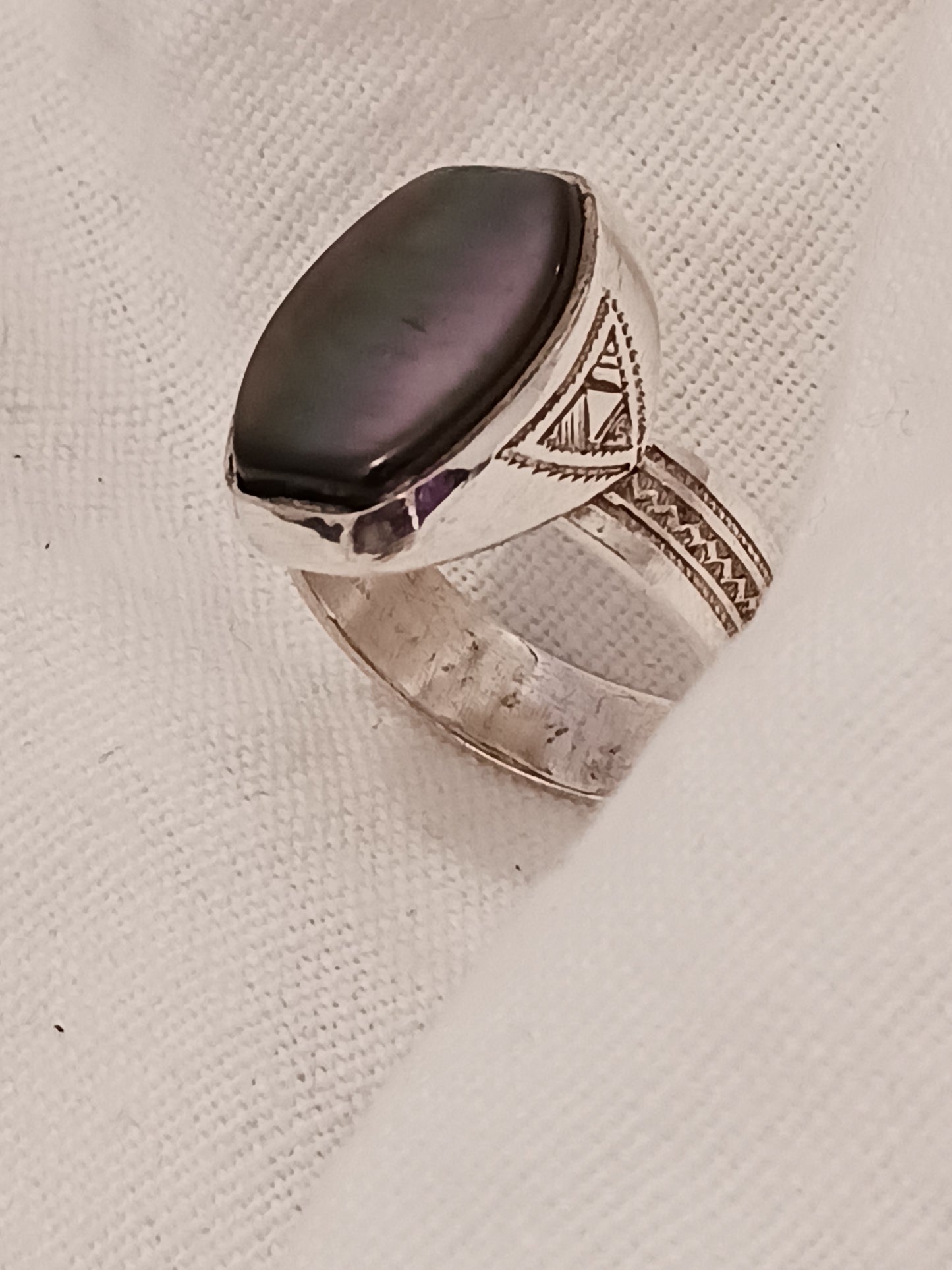 Bague touareg en argent massif