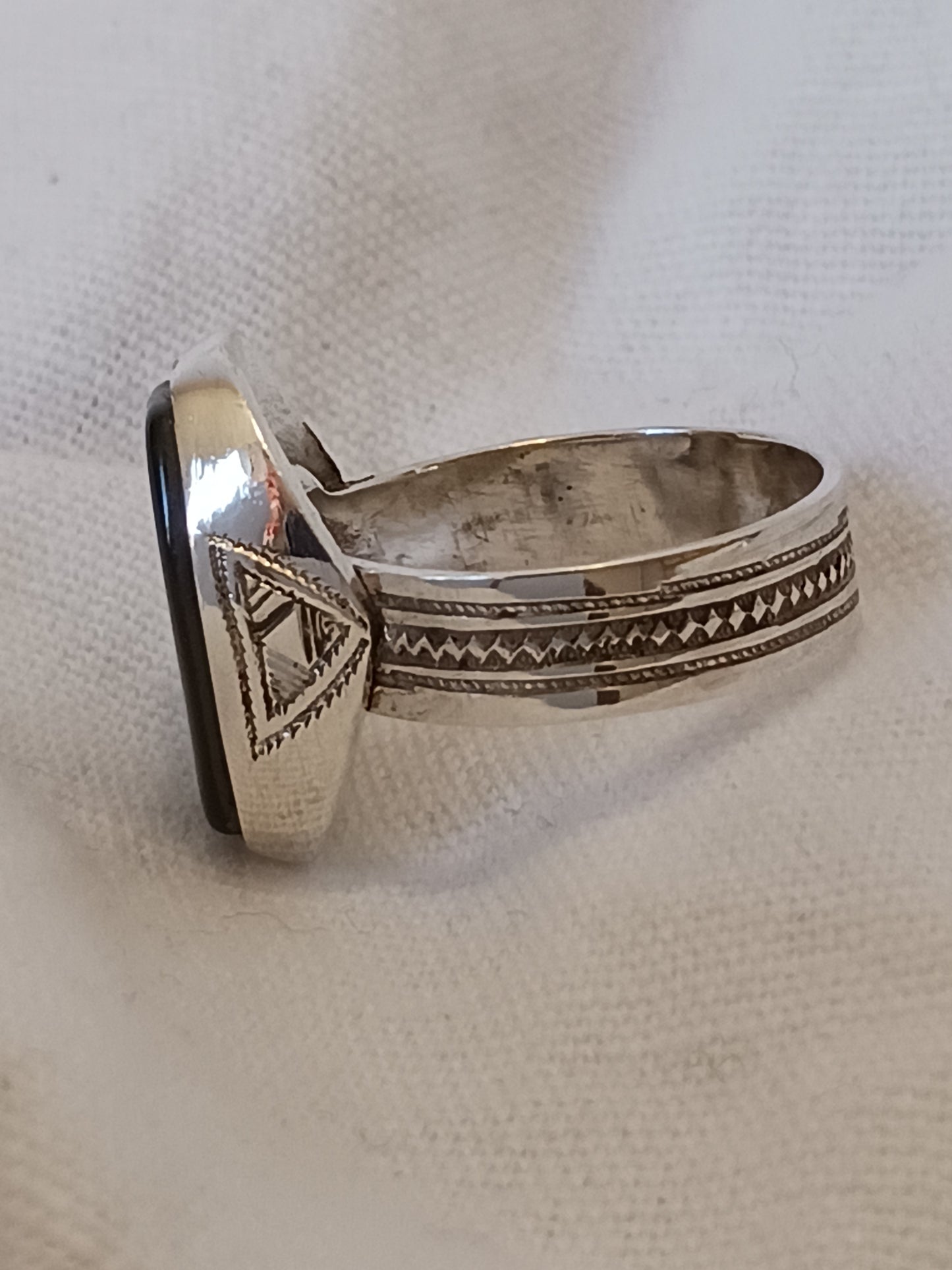 Bague touareg en argent massif