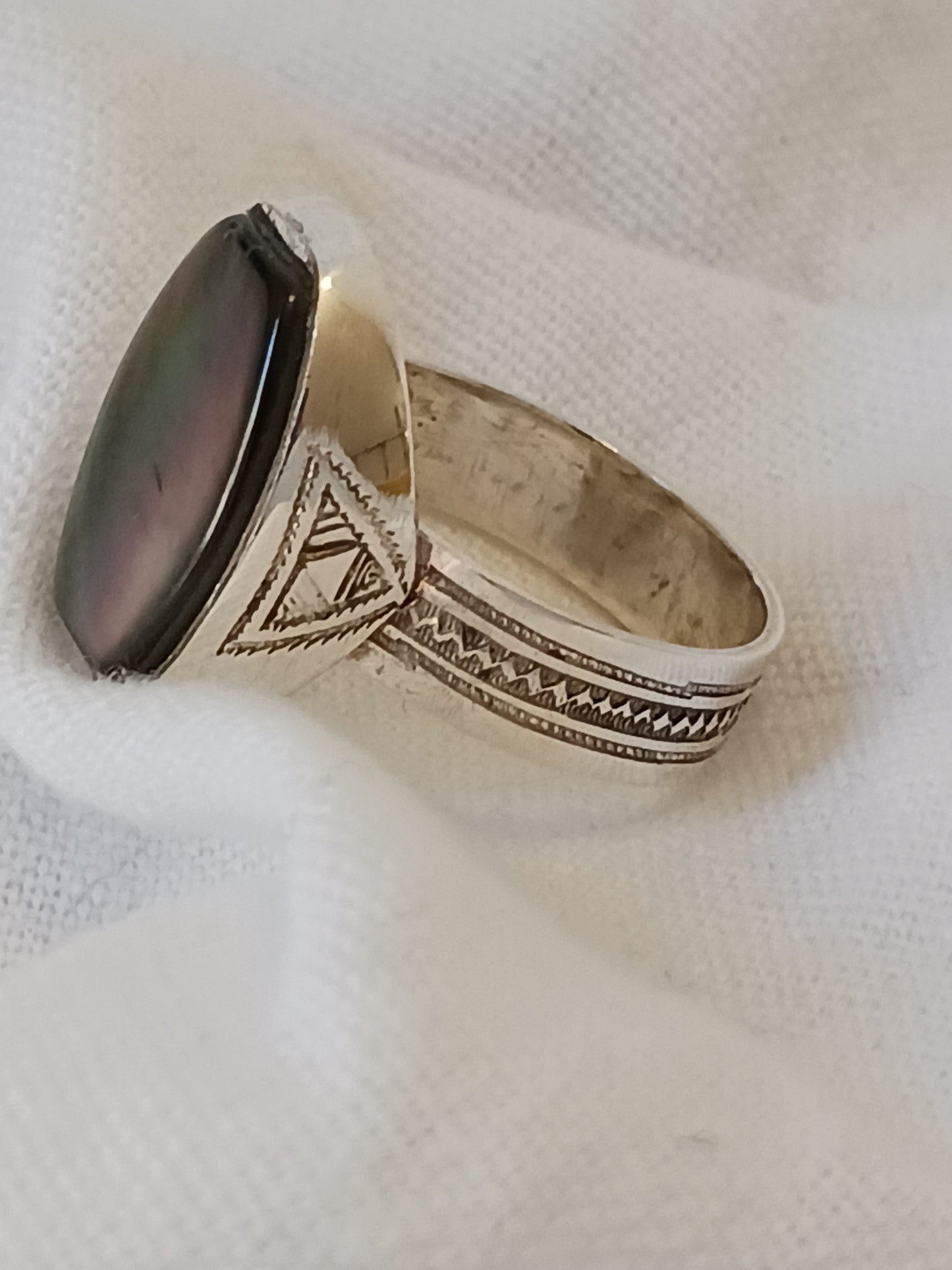 Bague touareg en argent massif