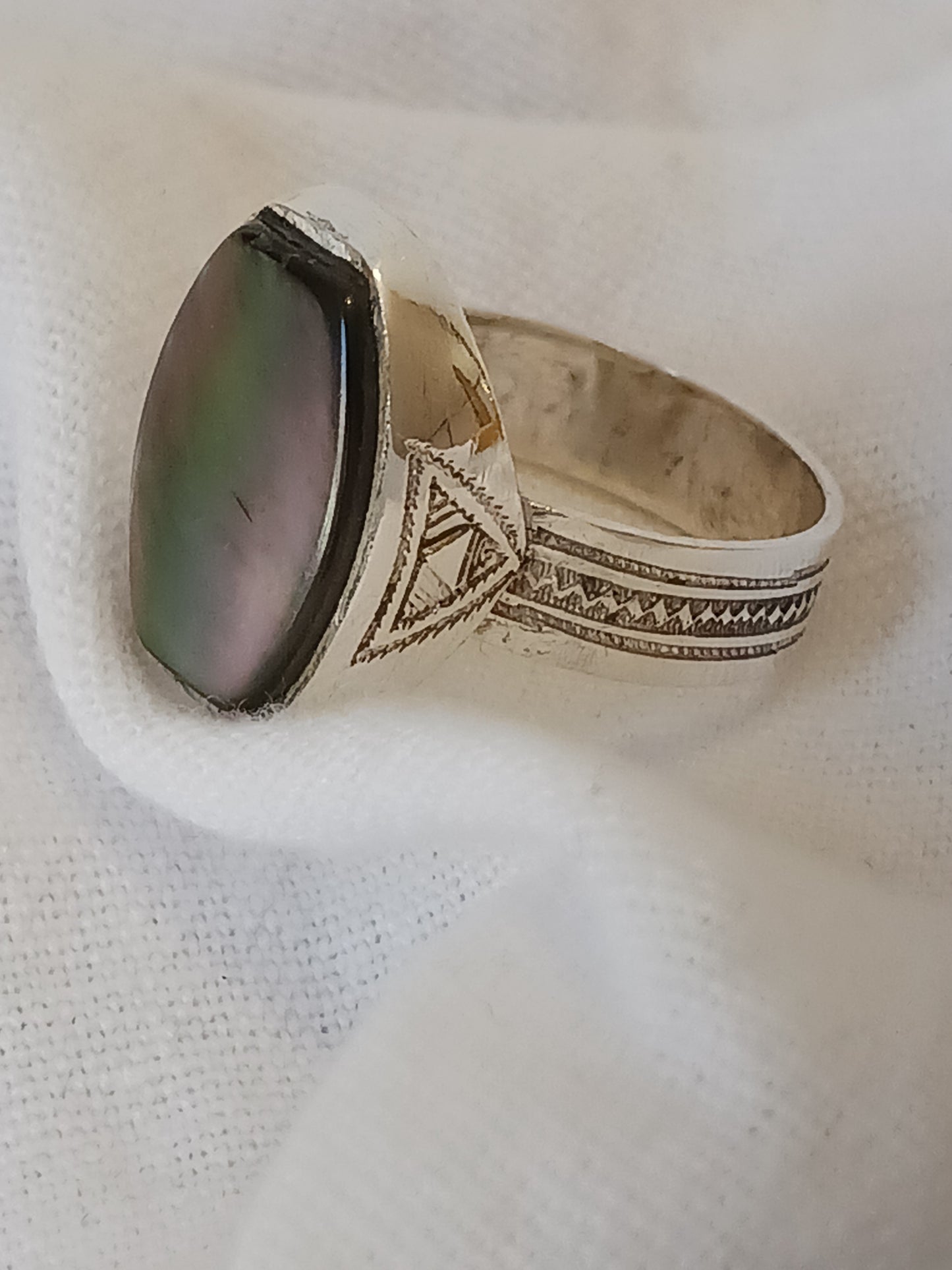 Bague touareg en argent massif