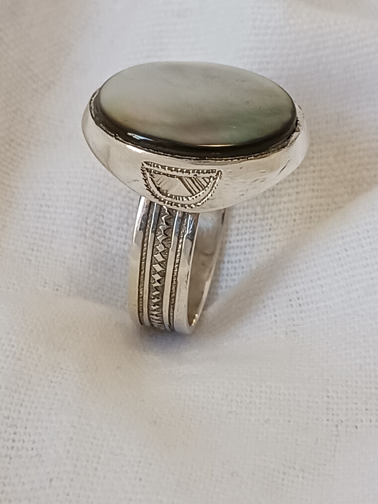 Bague touareg en argent massif