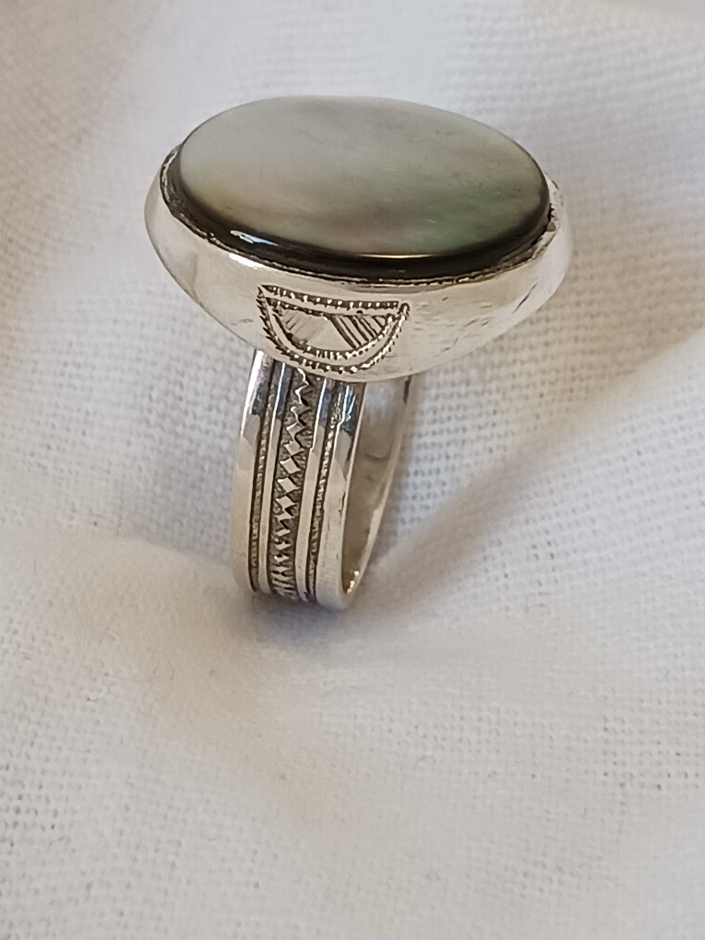 Bague touareg en argent massif