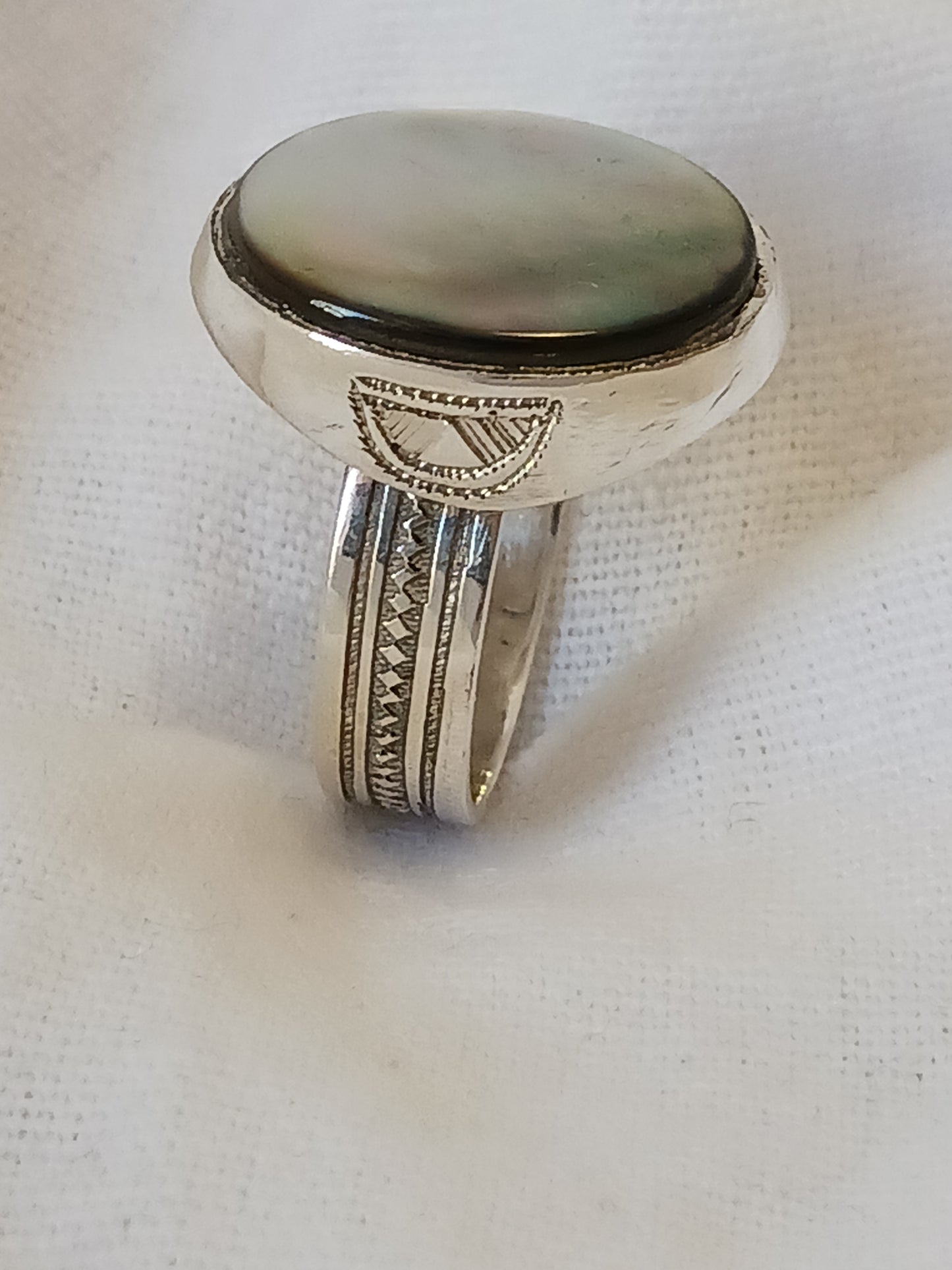 Bague touareg en argent massif