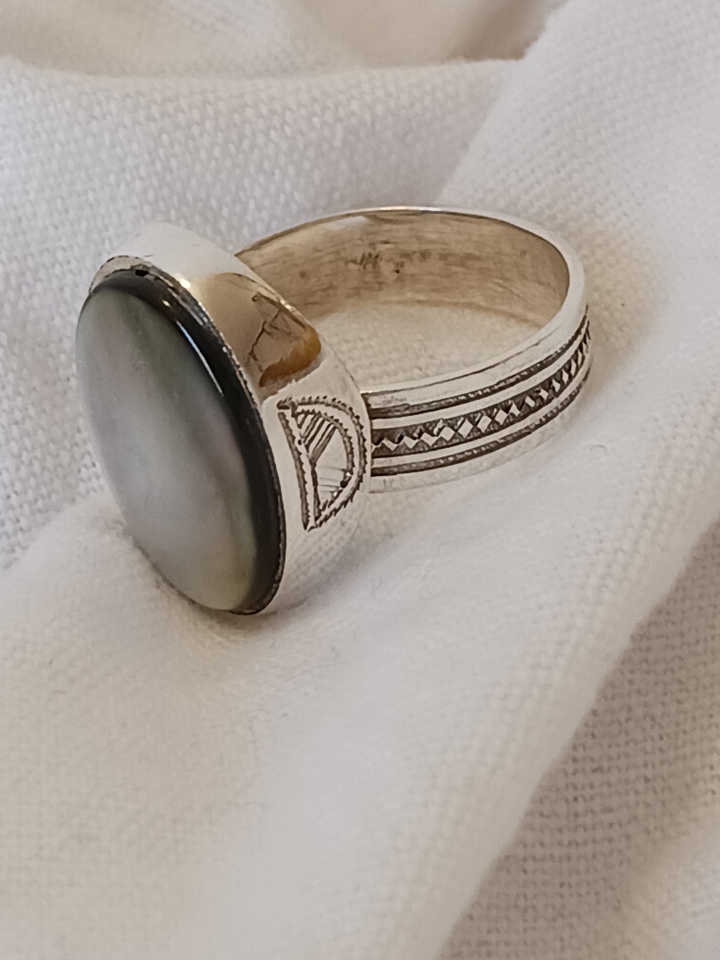 Bague touareg en argent massif