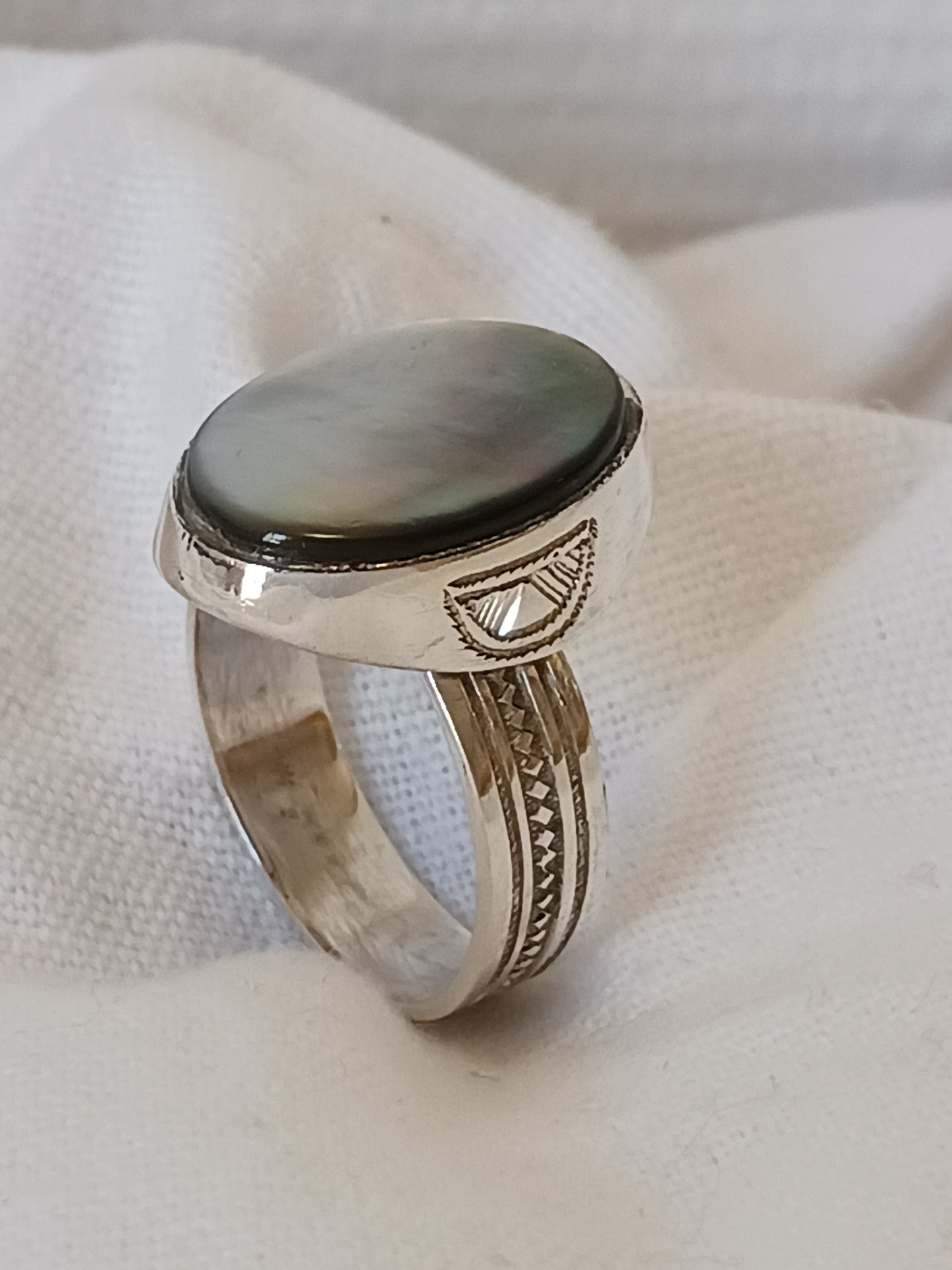 Bague touareg en argent massif