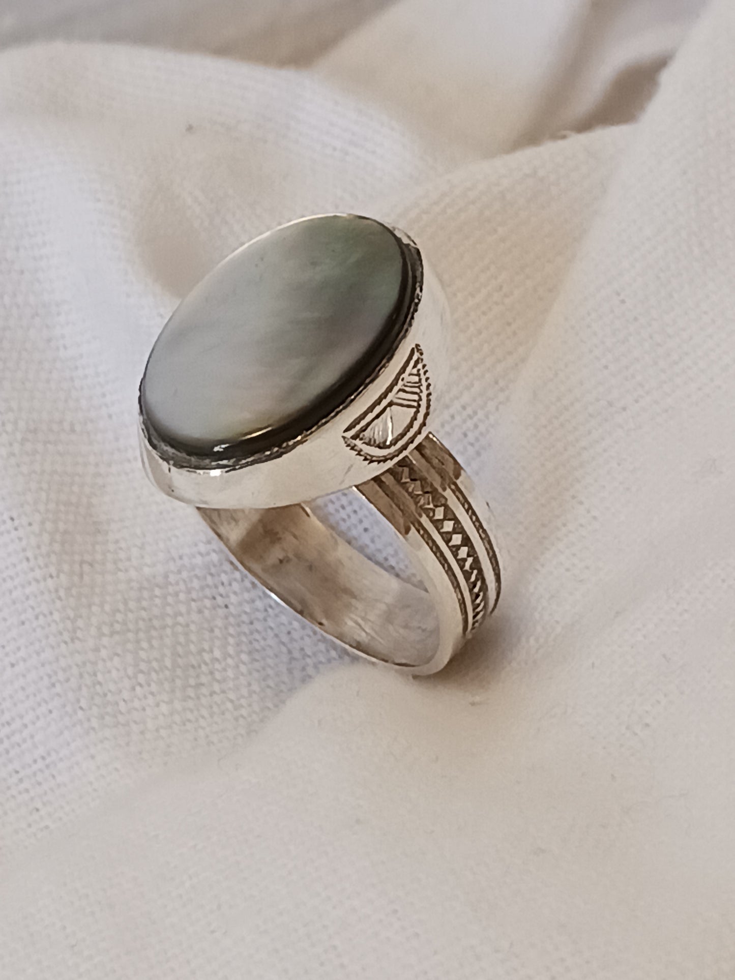 Bague touareg en argent massif