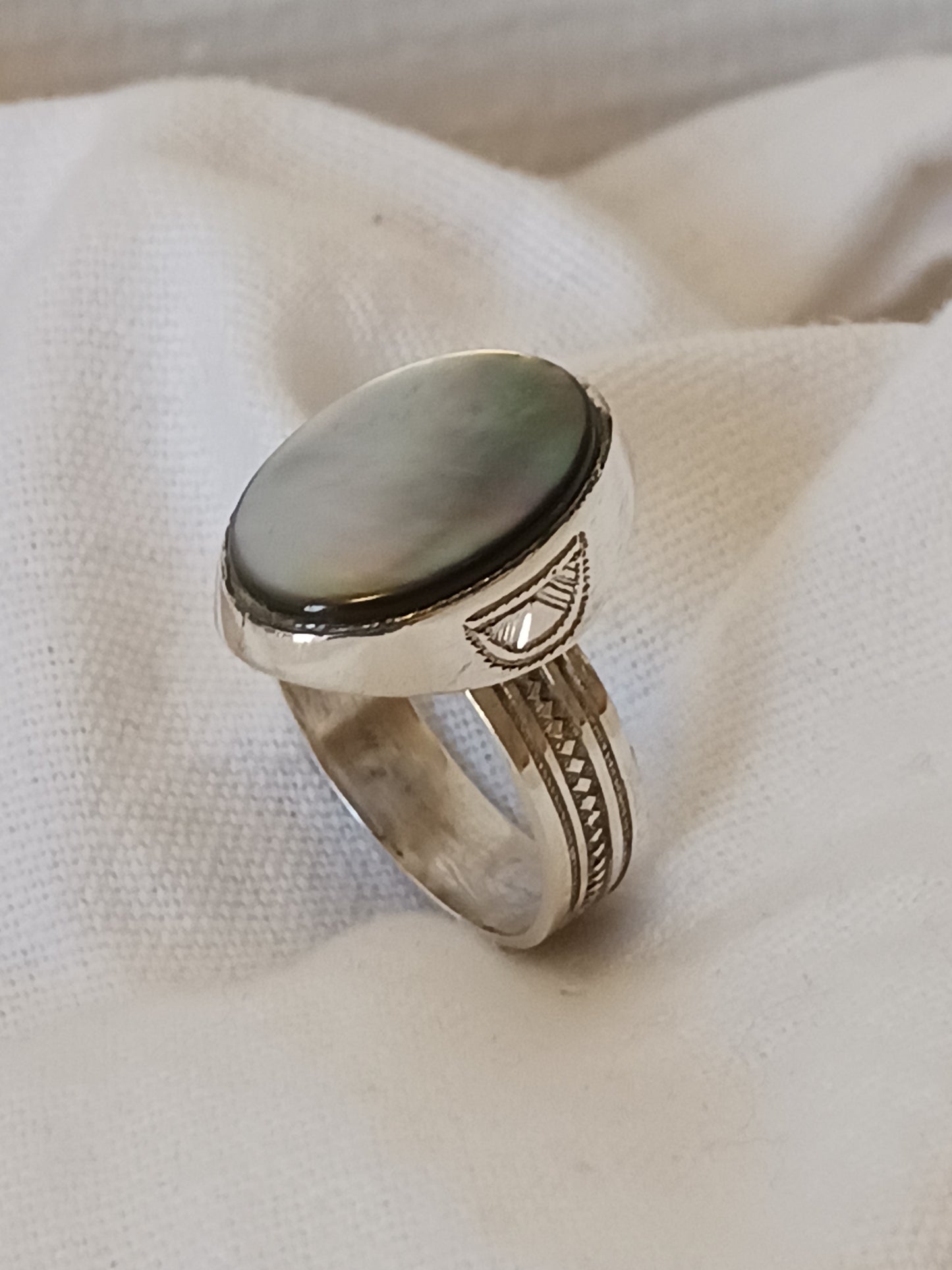 Bague touareg en argent massif