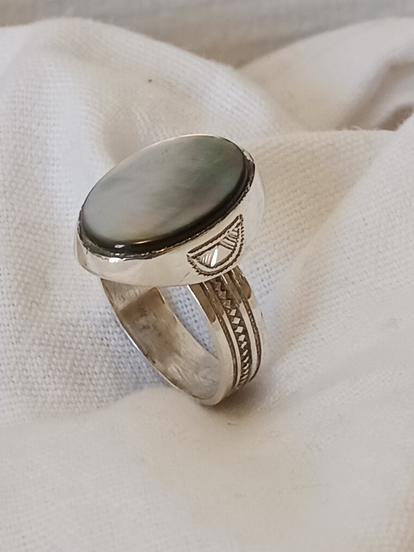 Bague touareg en argent massif