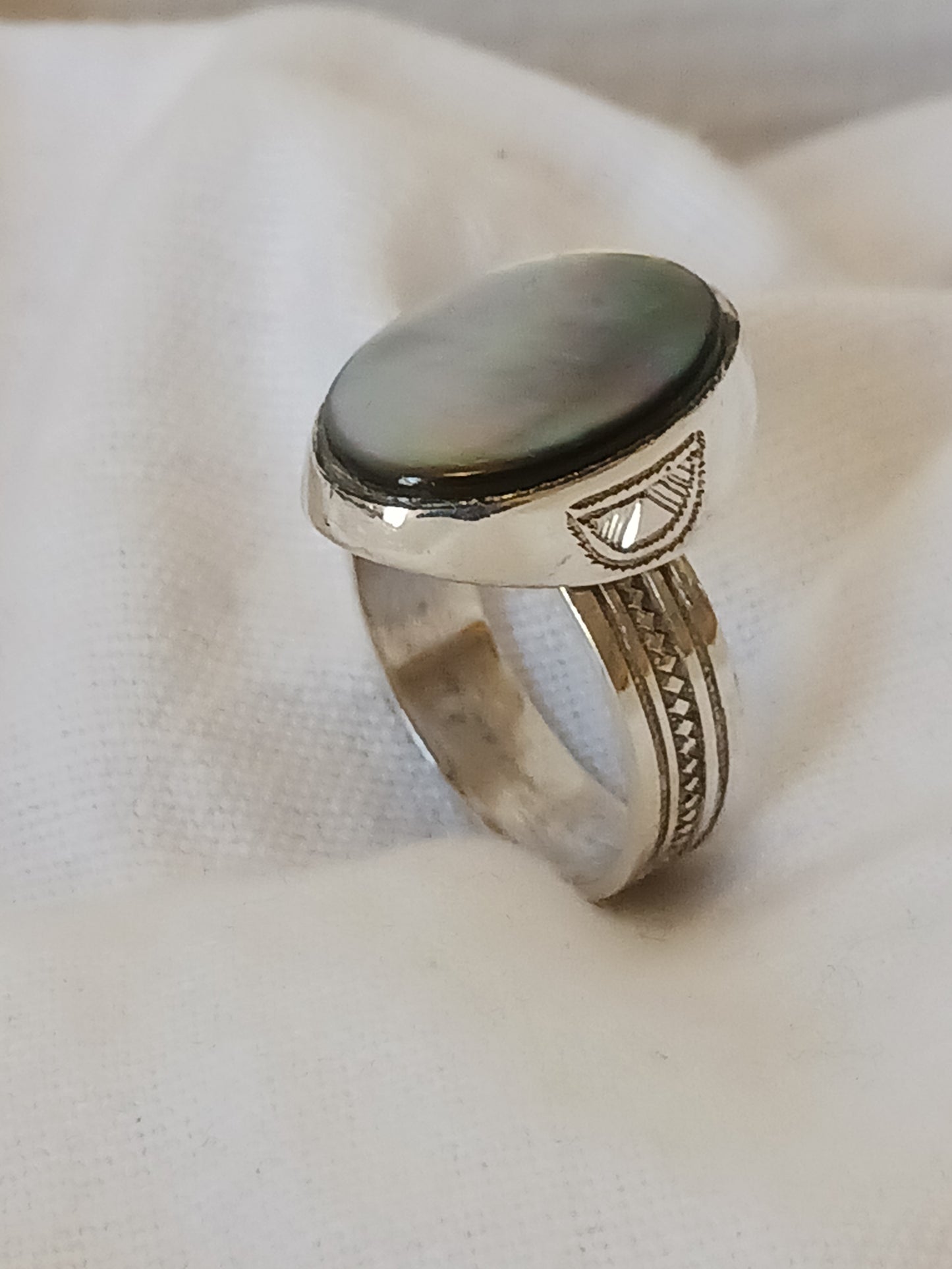 Bague touareg en argent massif