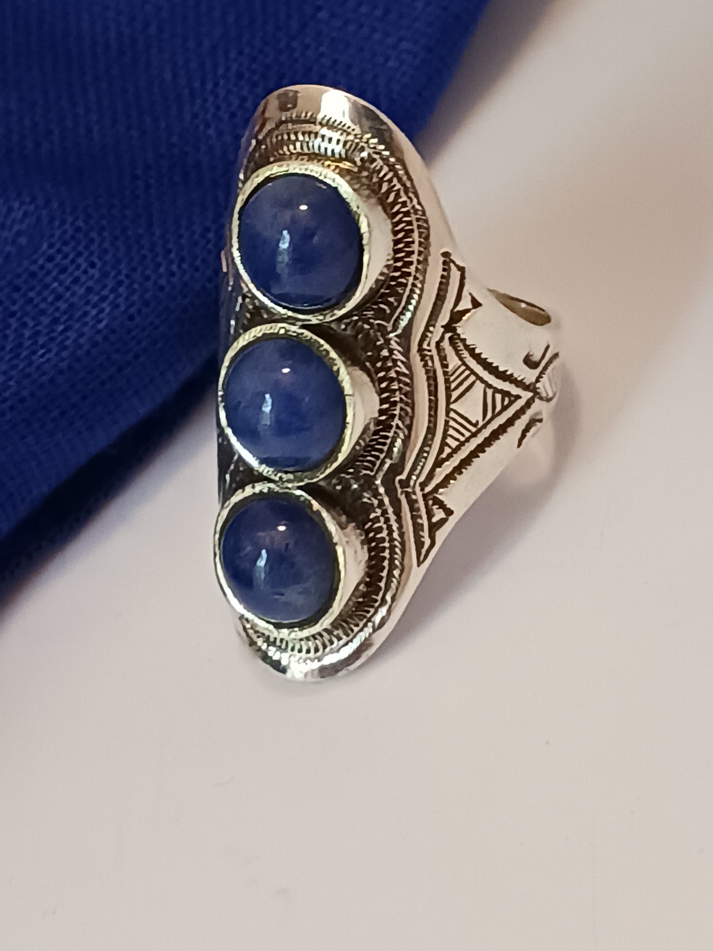 Bague touareg en argent massif