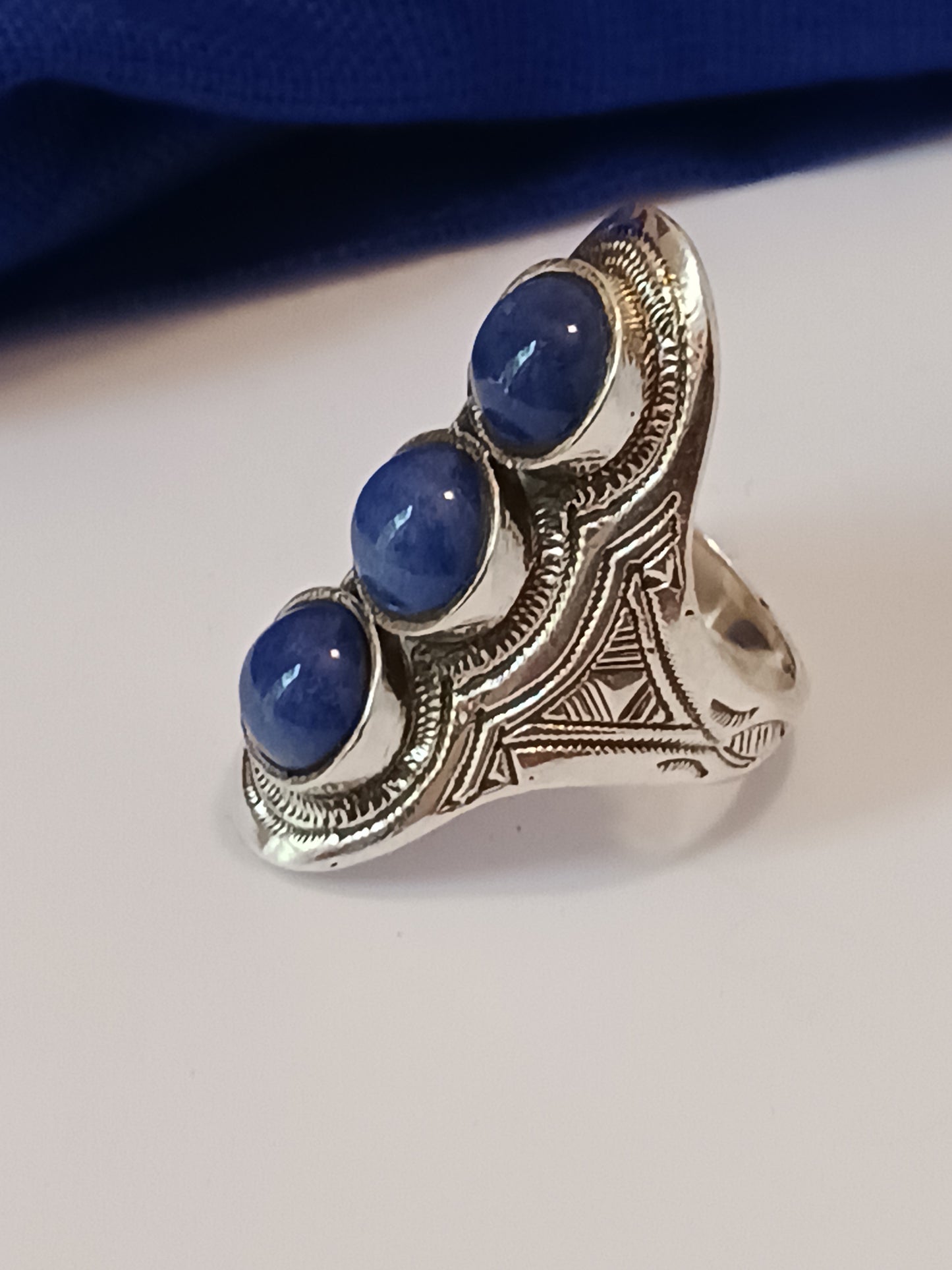 Bague touareg en argent massif