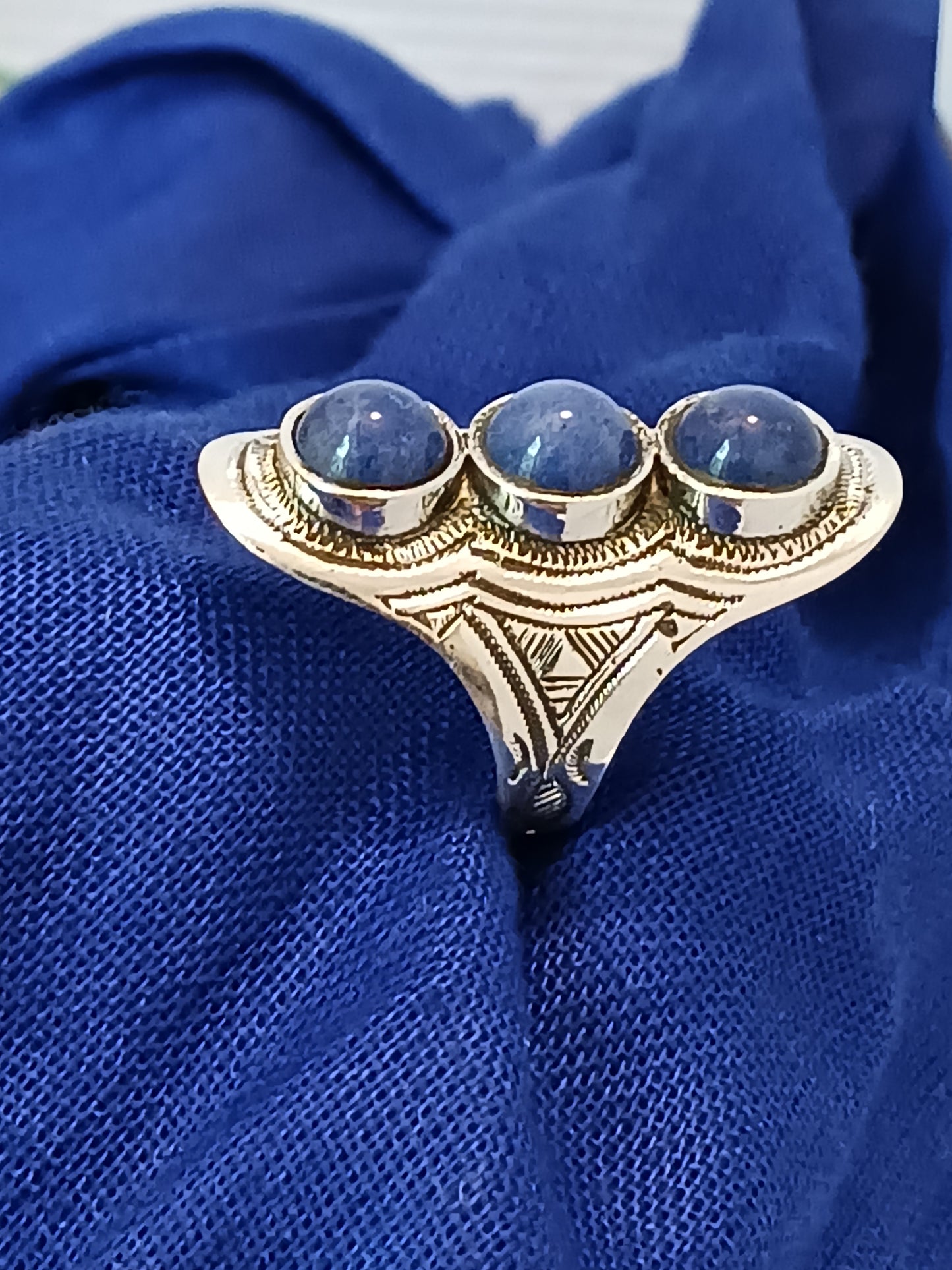 Bague touareg en argent massif