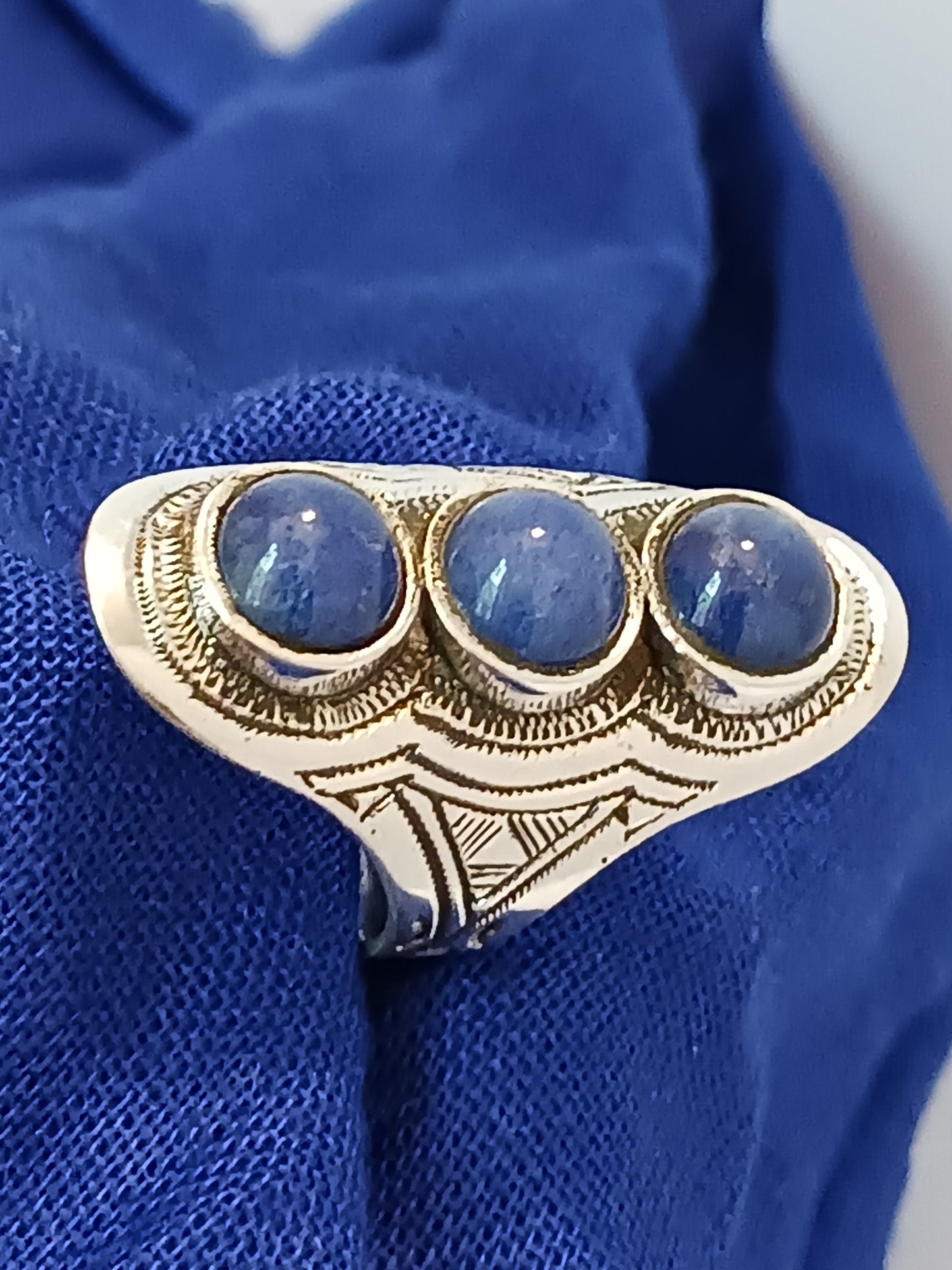 Bague touareg en argent massif