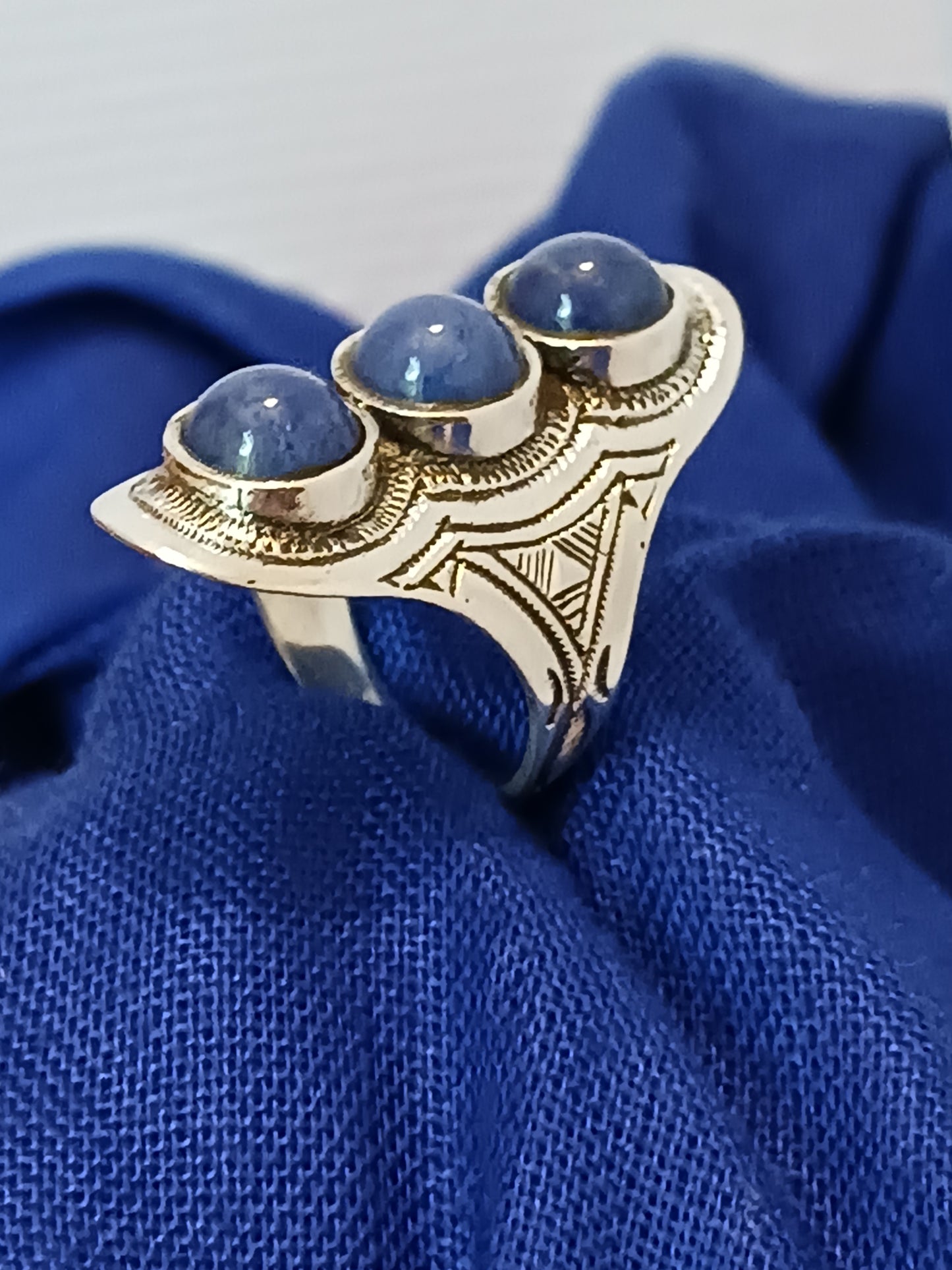 Bague touareg en argent massif