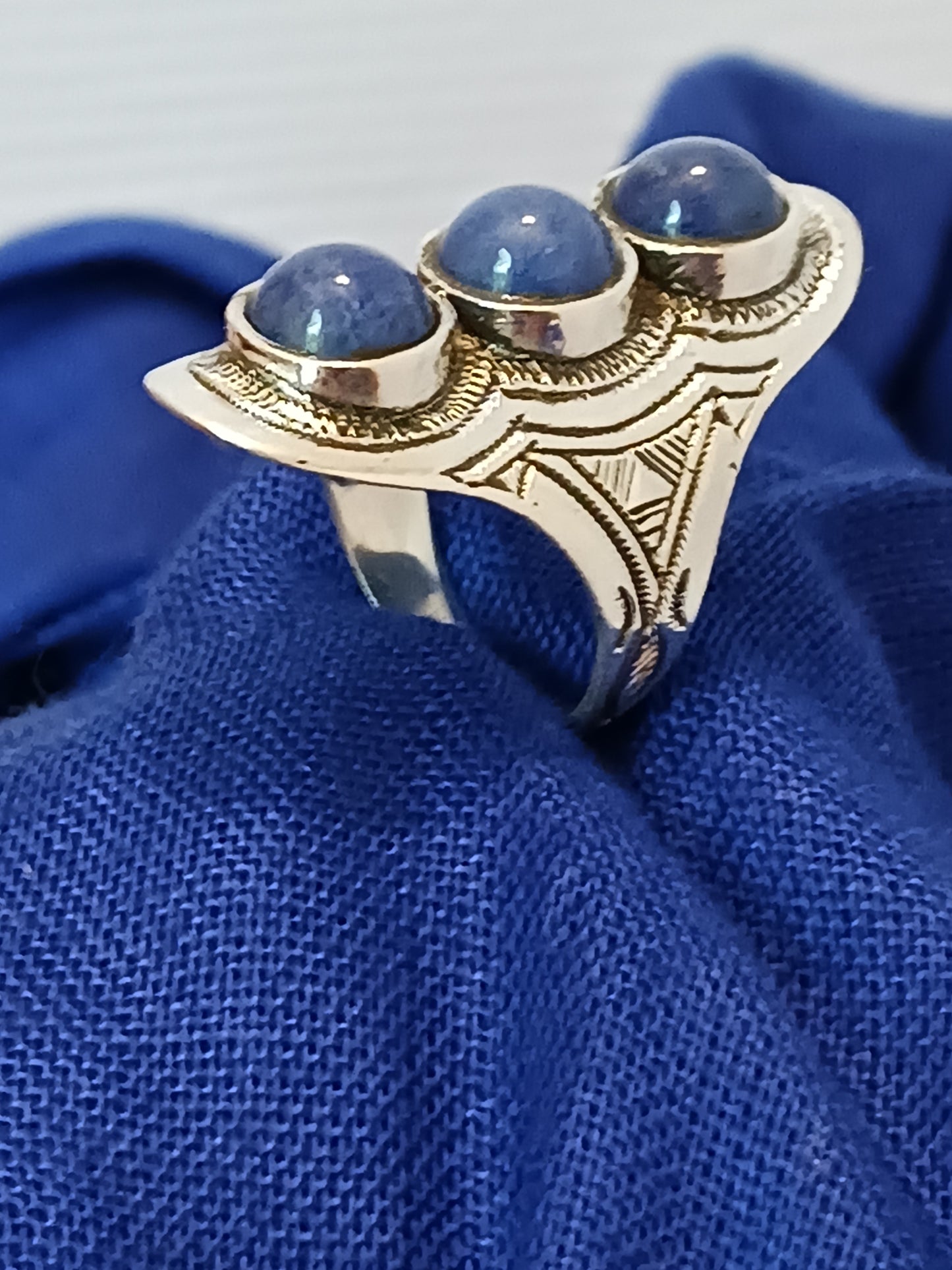 Bague touareg en argent massif