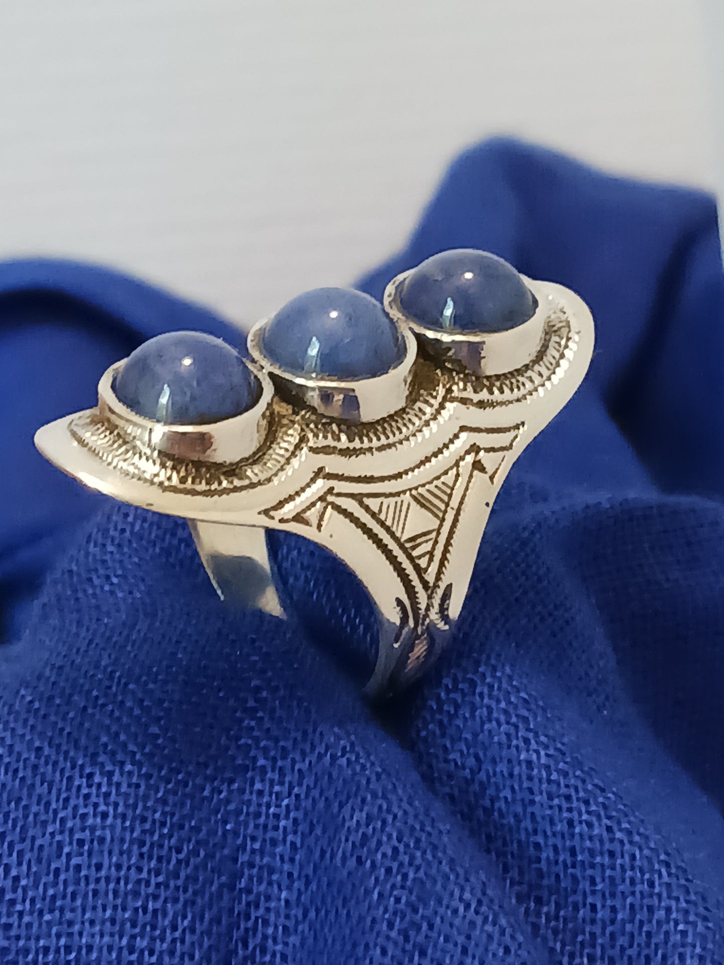 Bague touareg en argent massif