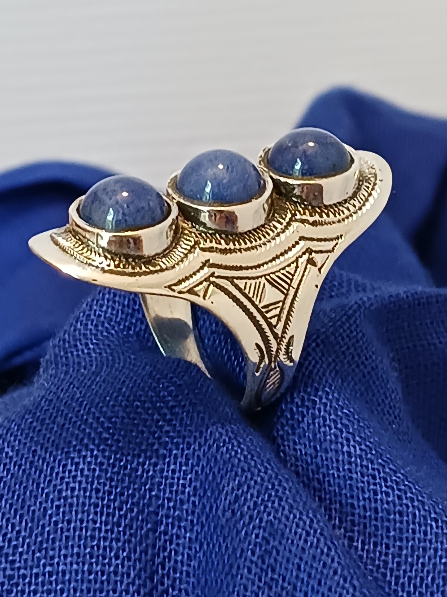 Bague touareg en argent massif