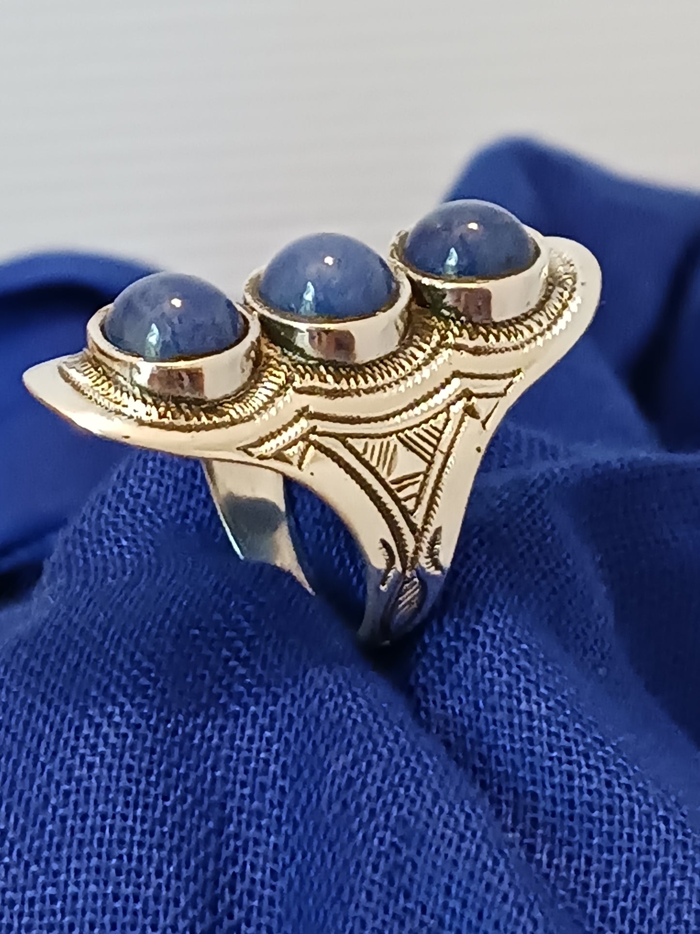 Bague touareg en argent massif