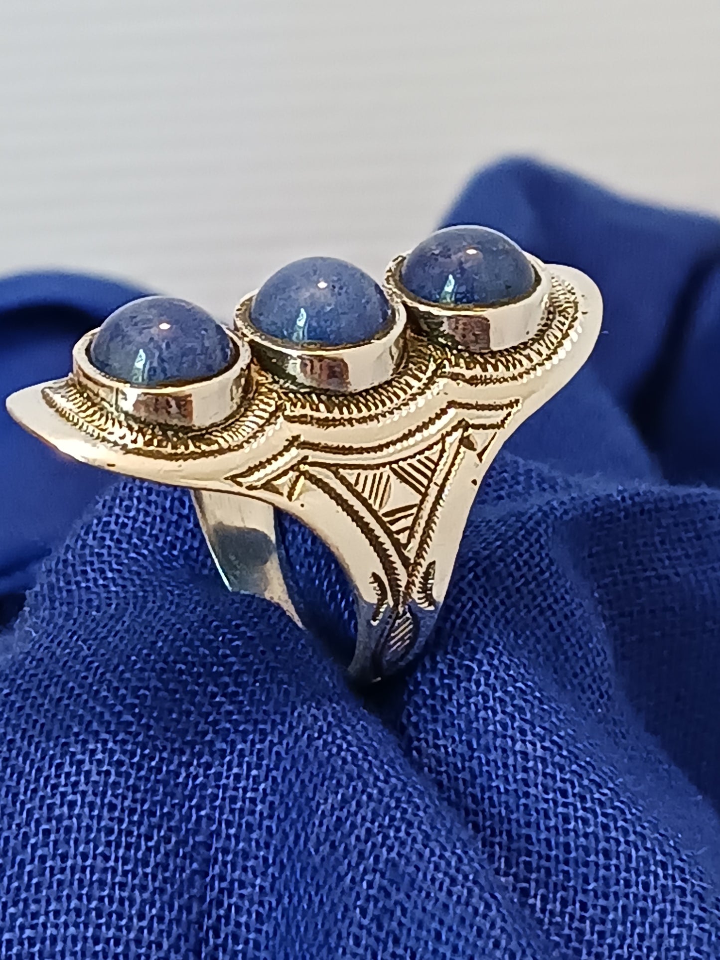 Bague touareg en argent massif