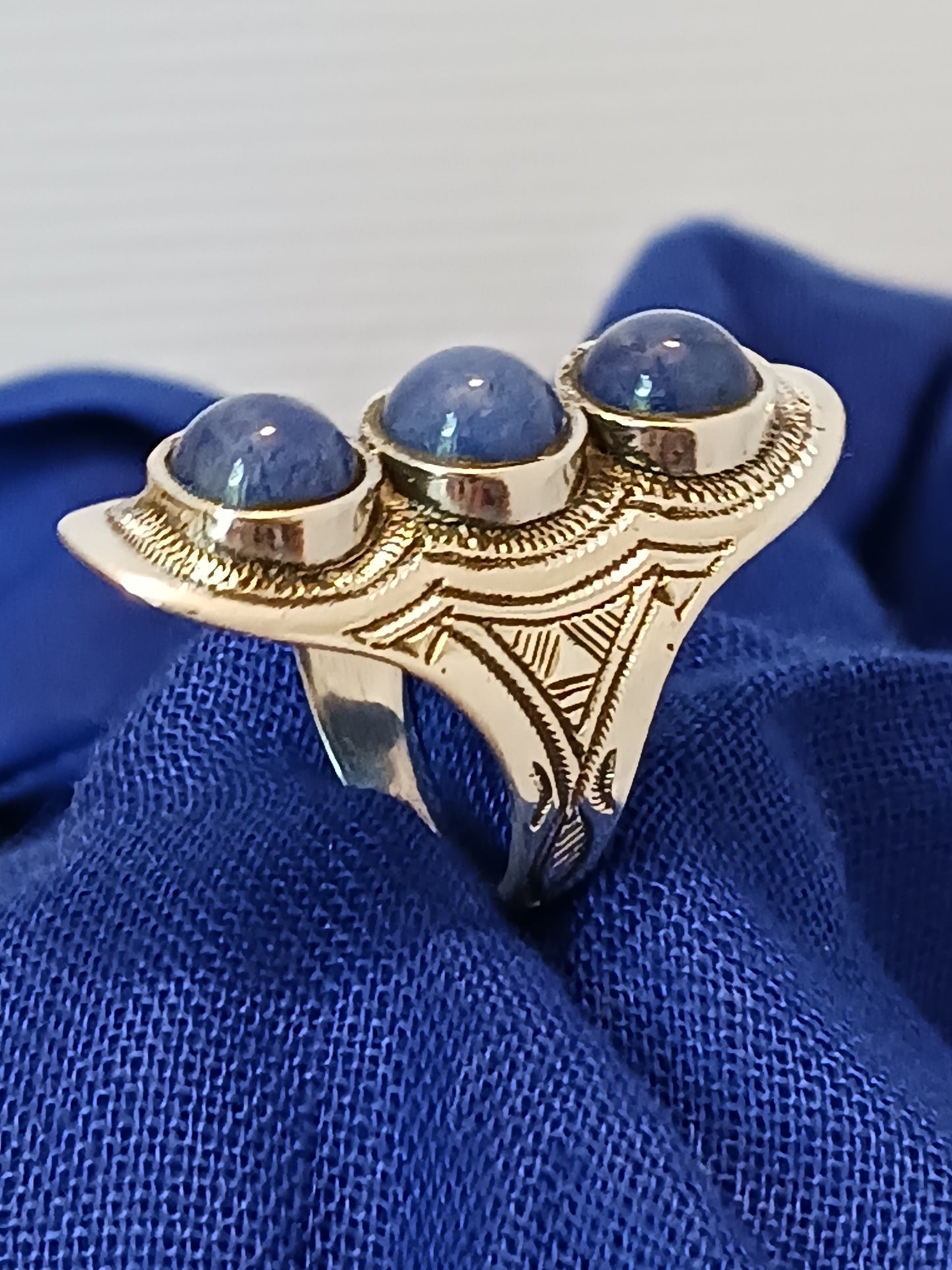 Bague touareg en argent massif