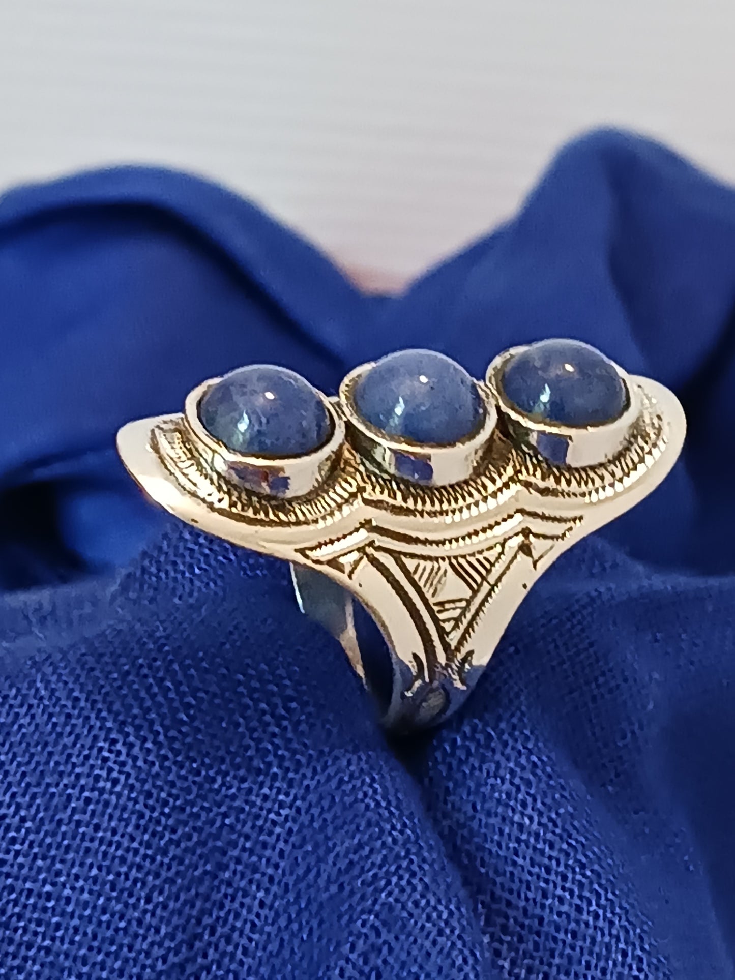 Bague touareg en argent massif