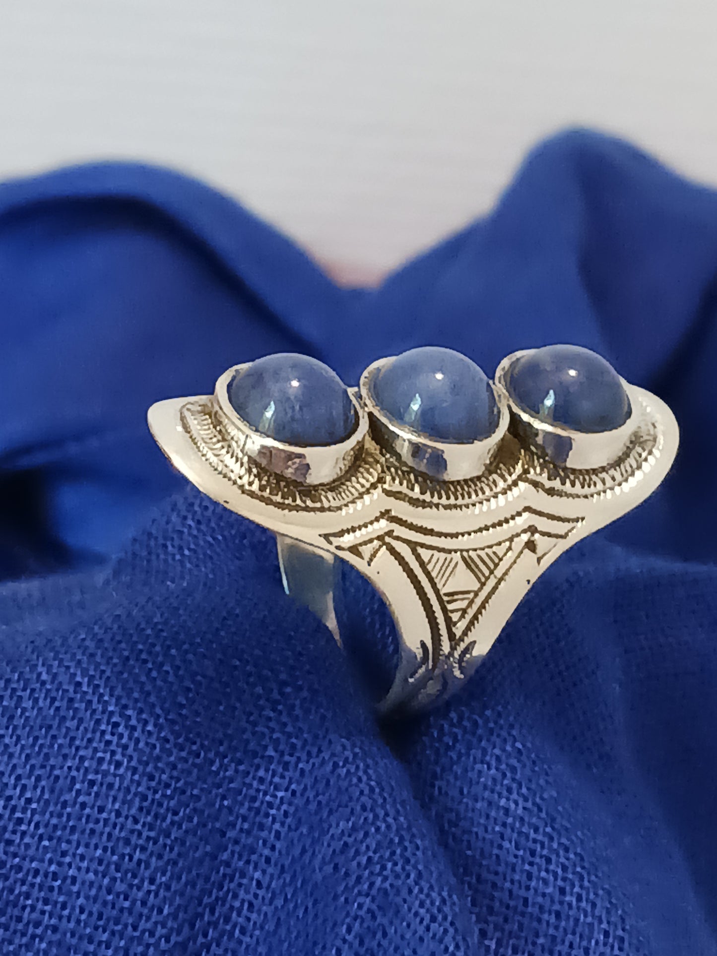 Bague touareg en argent massif