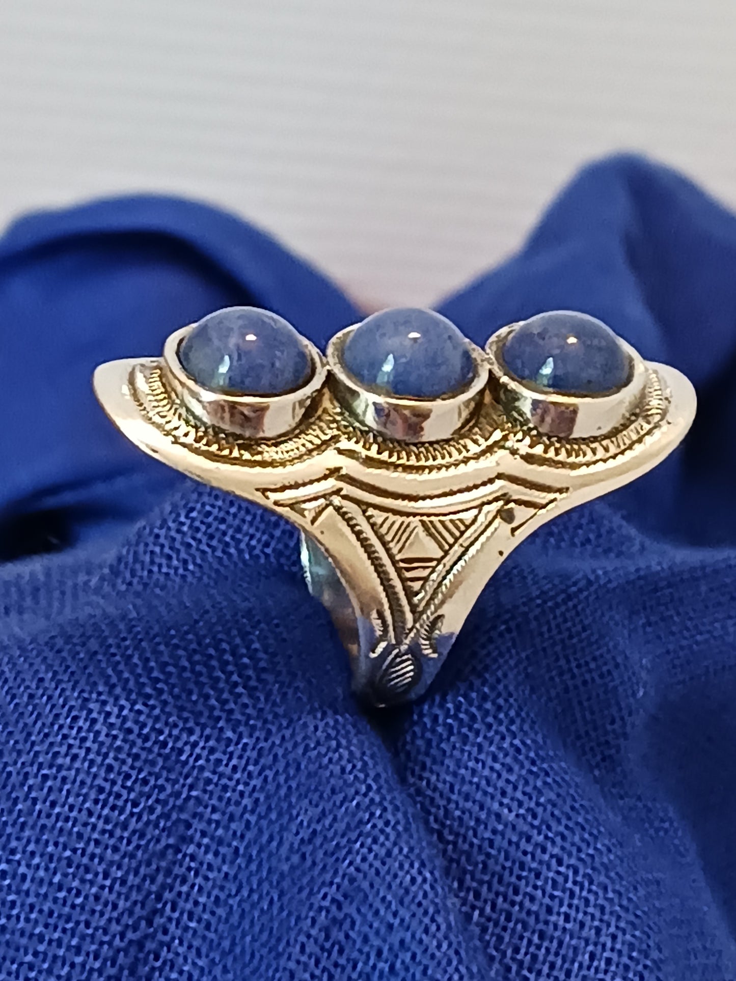 Bague touareg en argent massif