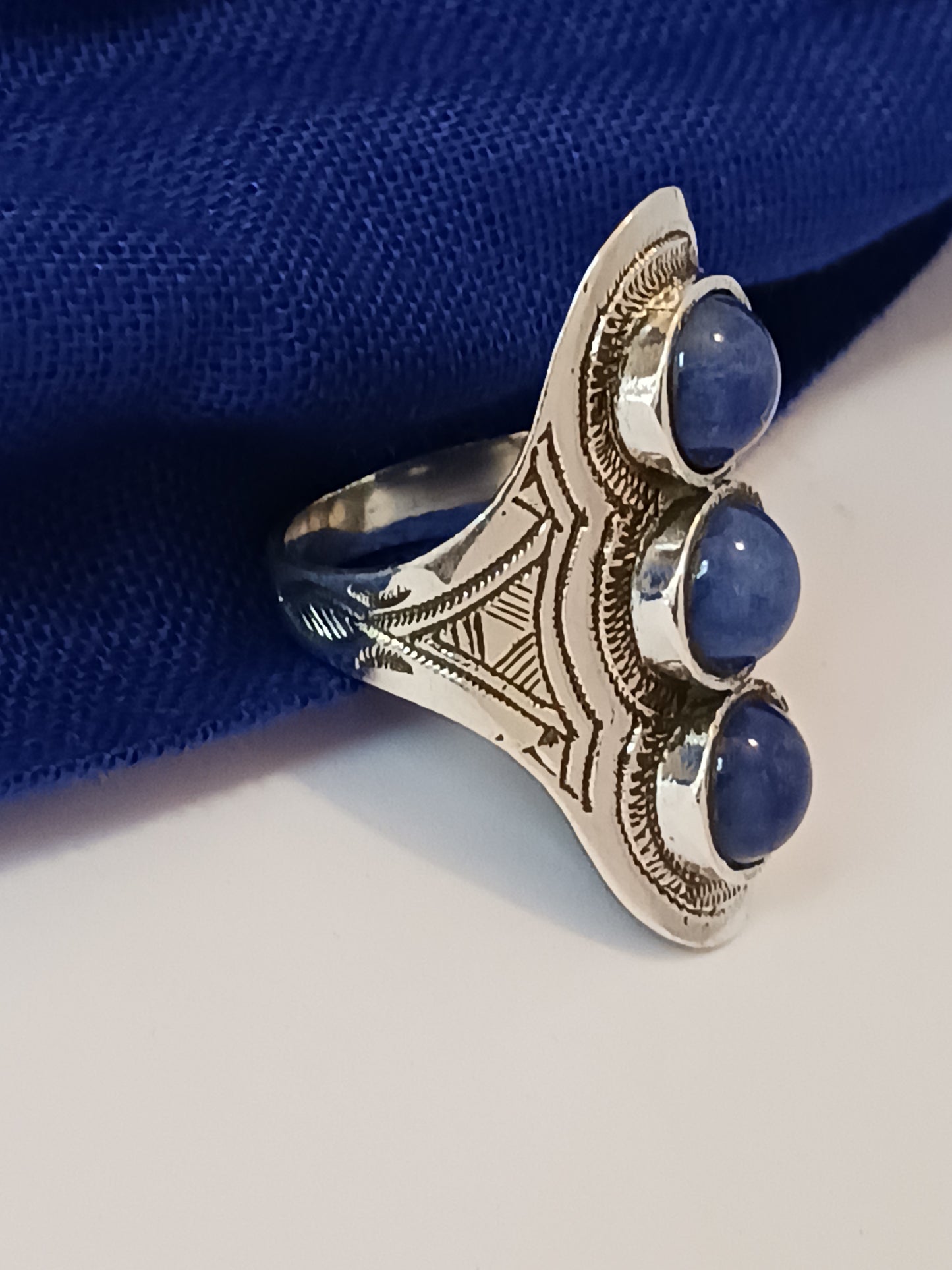 Bague touareg en argent massif