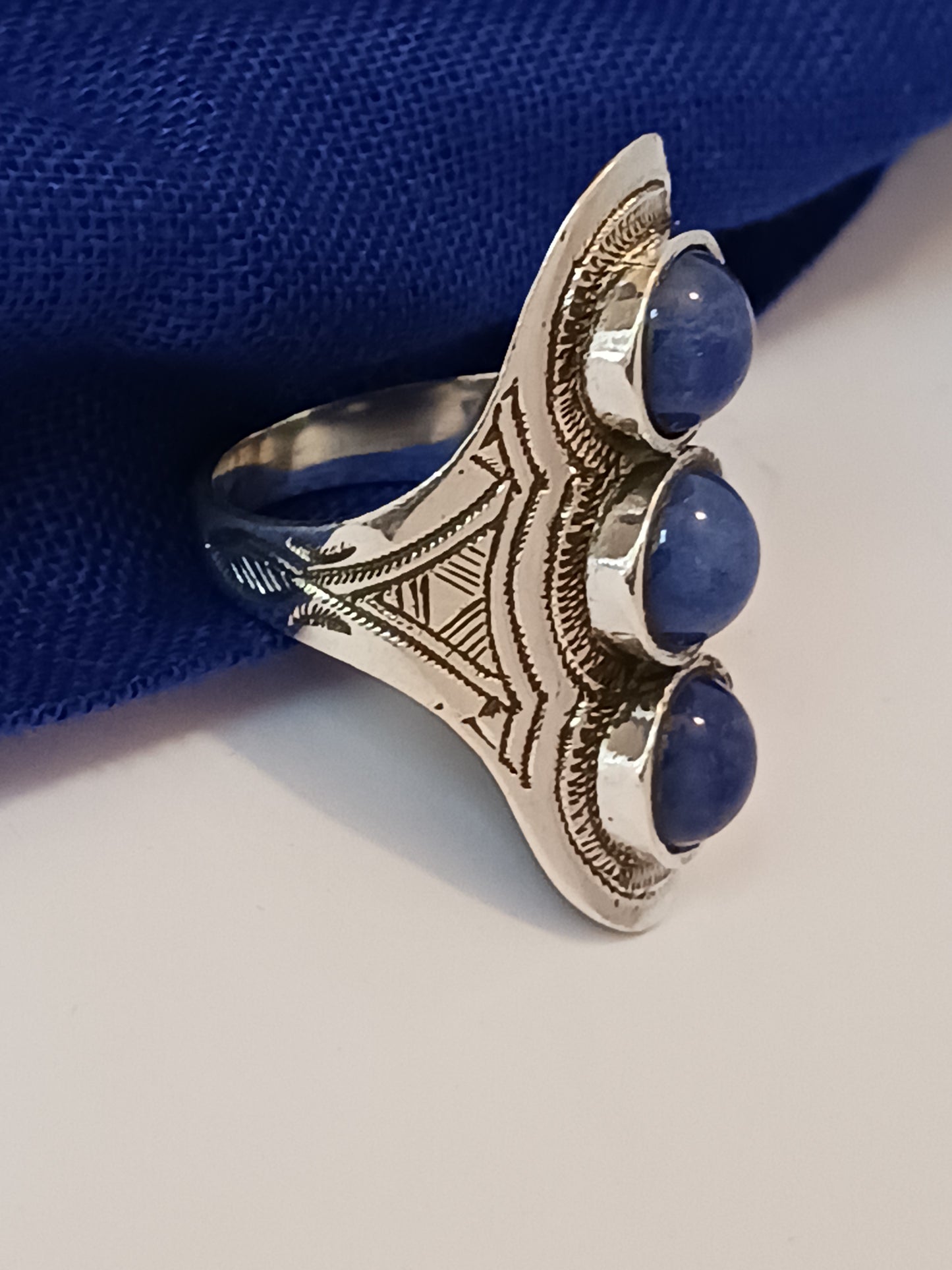 Bague touareg en argent massif