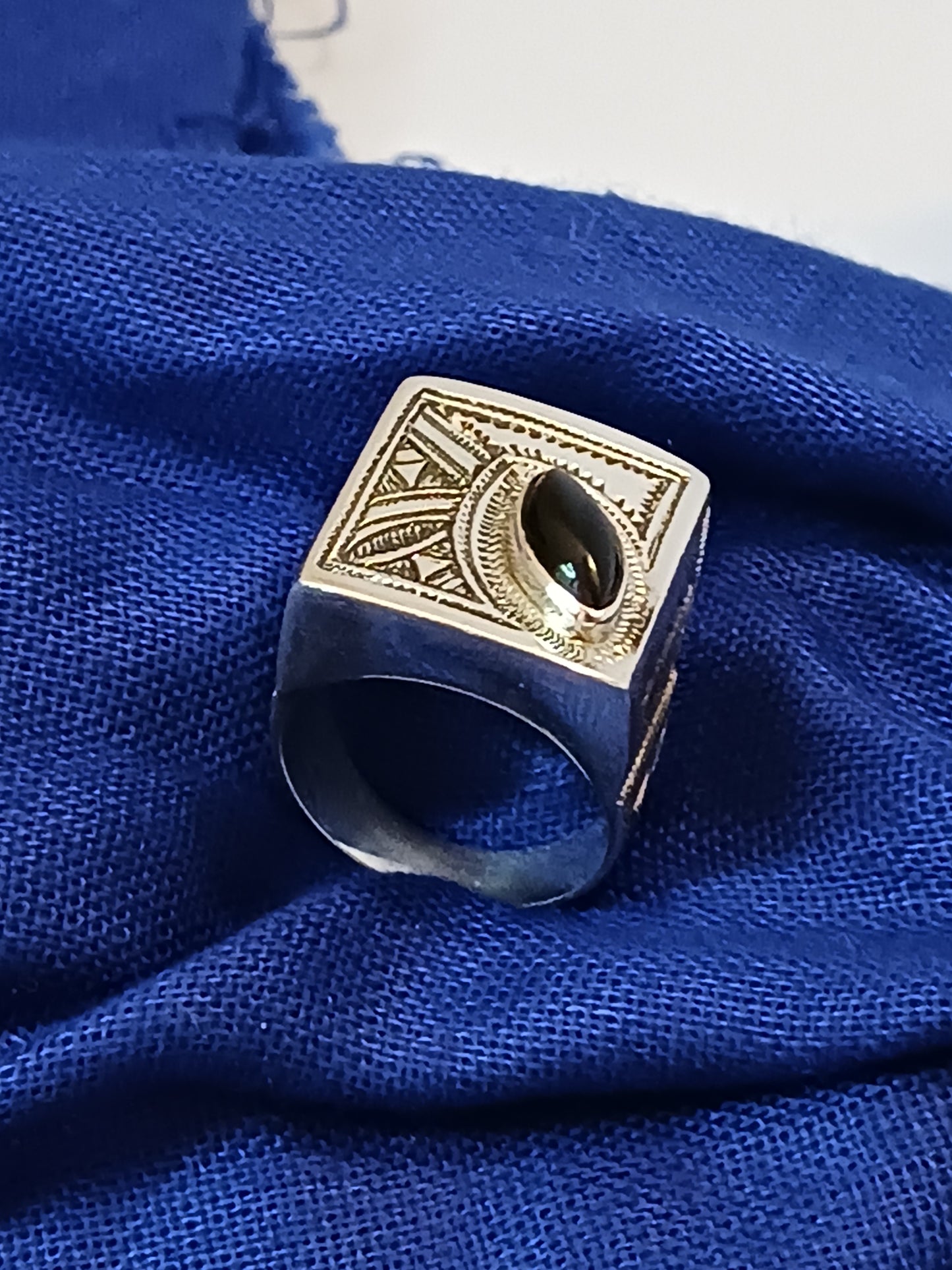 Bague touareg en argent massif