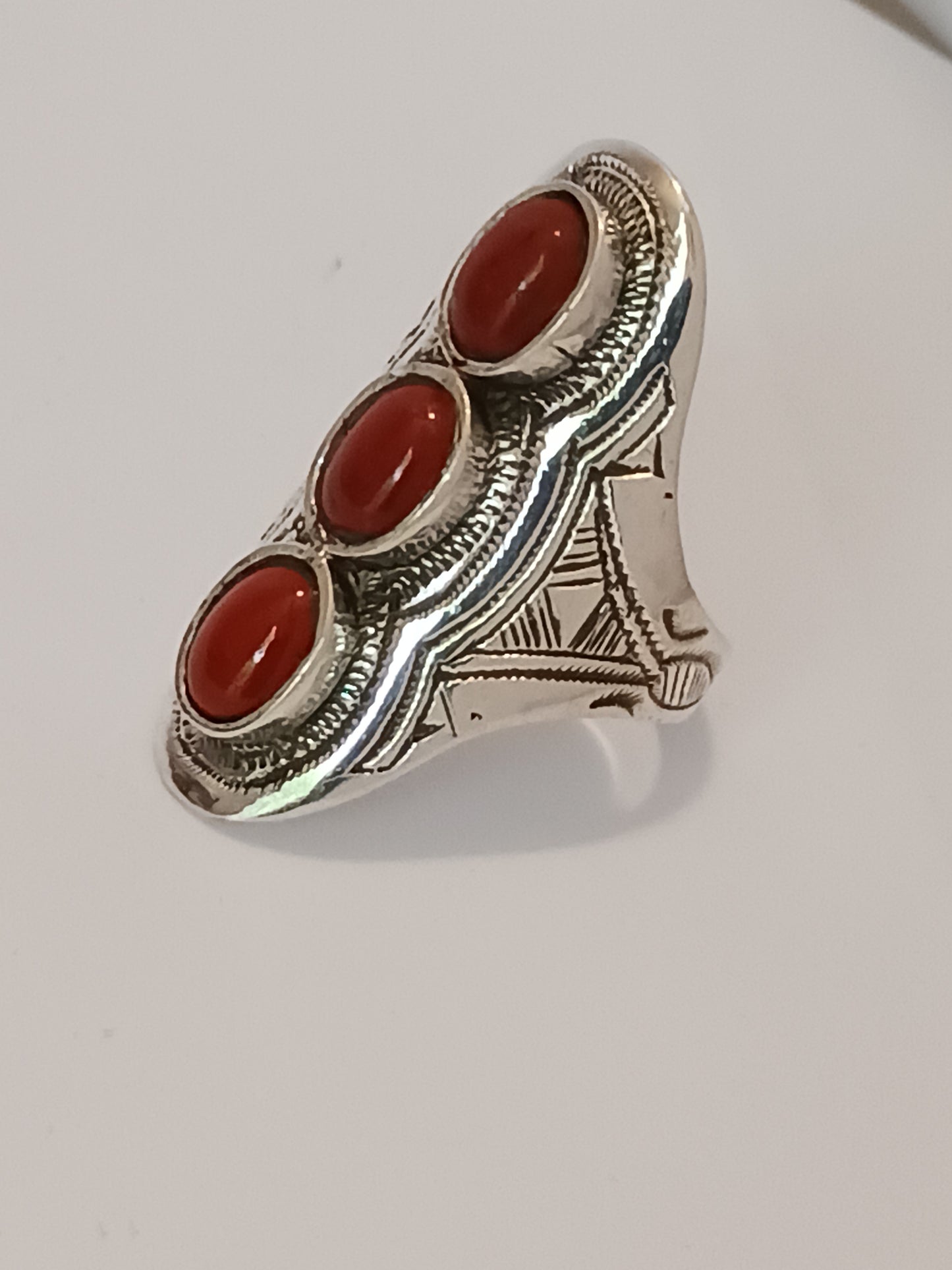Bague touareg en argent massif